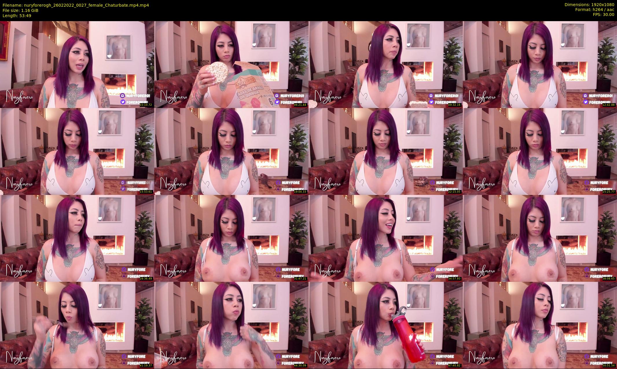 nuryforerogh — 54 minute Chaturbate female cam show recording, 1080p, Feb 26, 2022