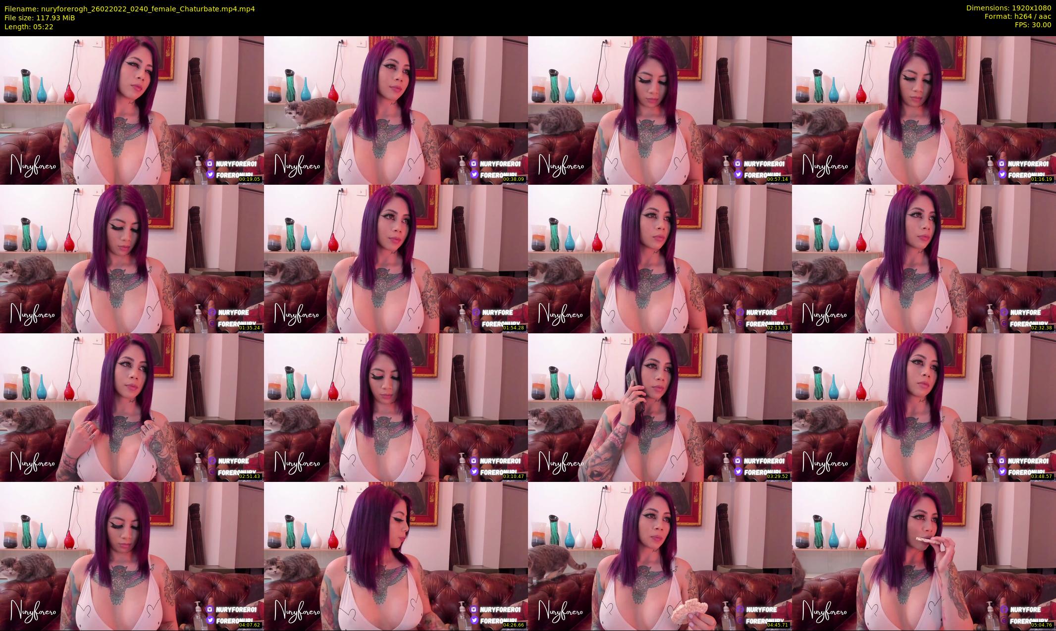 nuryforerogh — 6 minute Chaturbate female cam show recording, 1080p, Feb 26, 2022