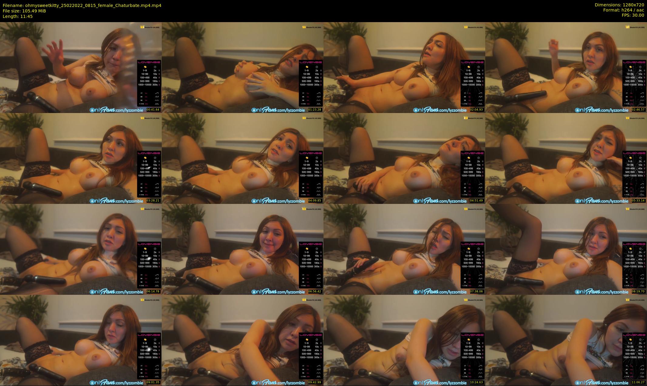 ohmysweetkitty — 12 minute Chaturbate female cam show recording, 720p, Feb 25, 2022