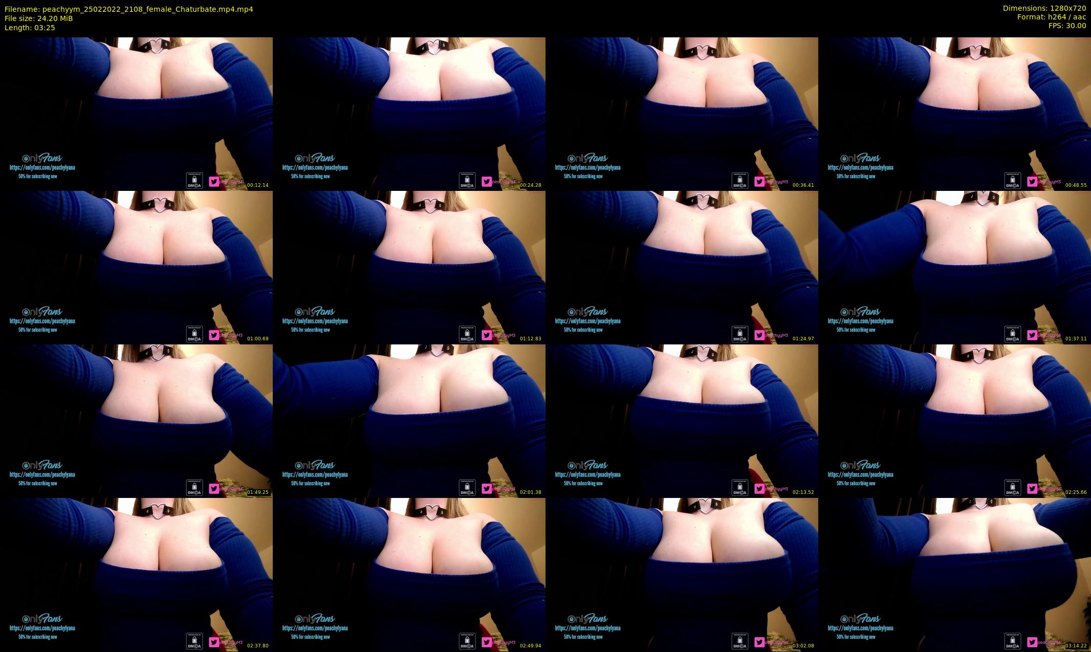peachyym — 4 minute Chaturbate female cam show recording, 720p, Feb 25, 2022