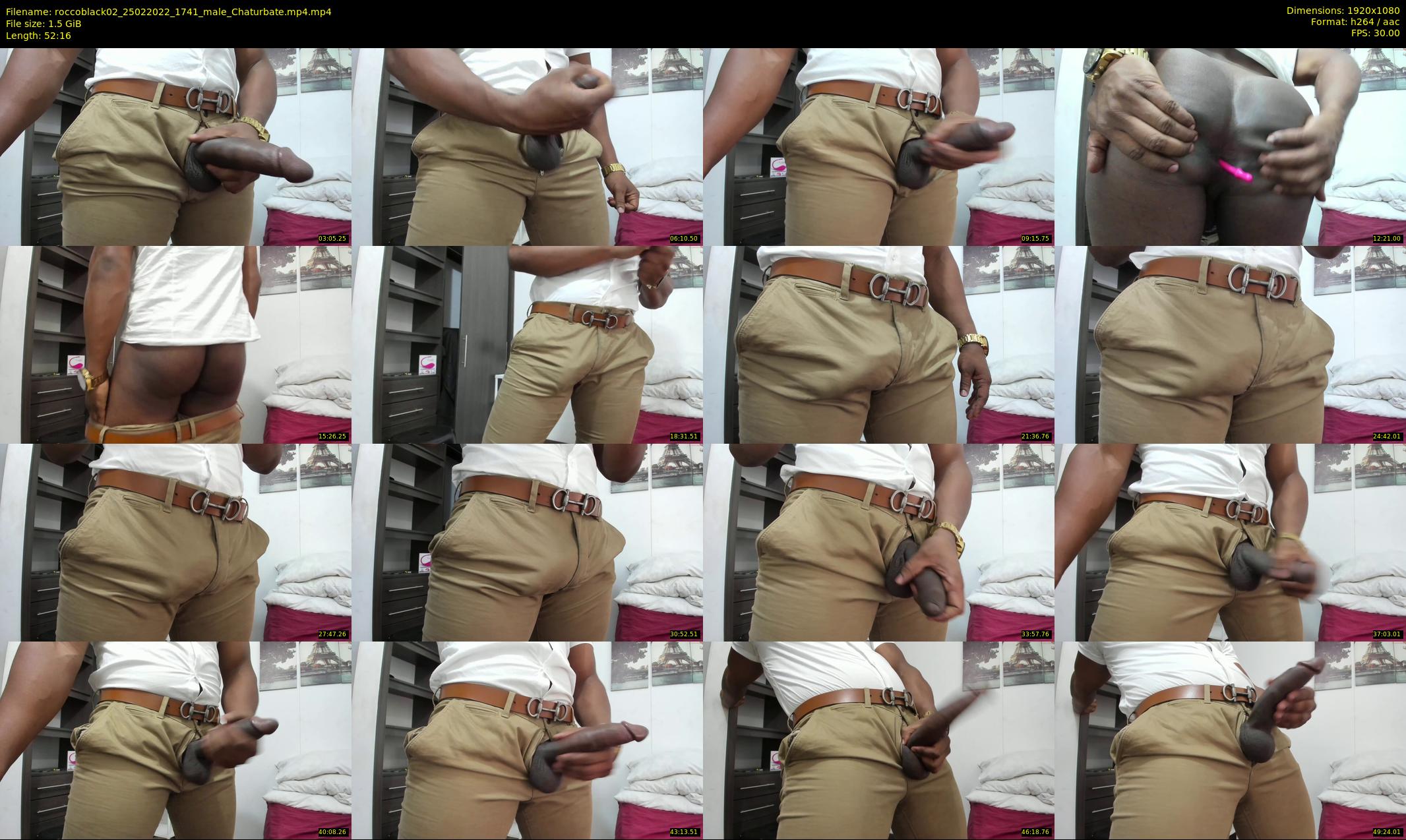 roccoblack02 — 53 minute Chaturbate male cam show recording, 1080p, Feb 25, 2022