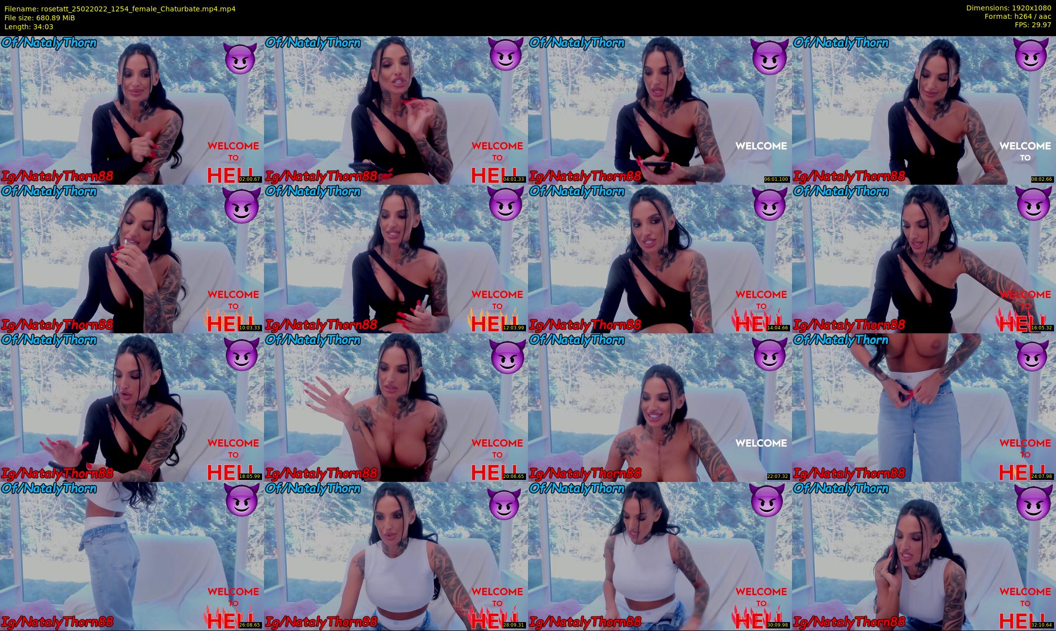 rosetatt — 35 minute Chaturbate female cam show recording, 1080p, Feb 25, 2022