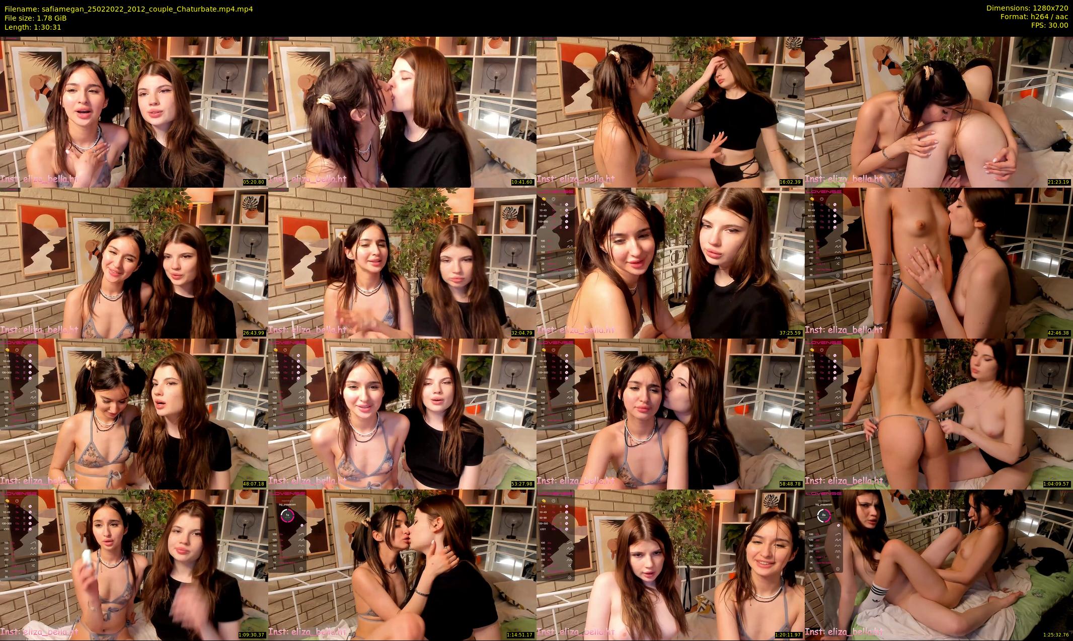 safiamegan — 91 minute Chaturbate couple cam show recording, 720p, Feb 25, 2022