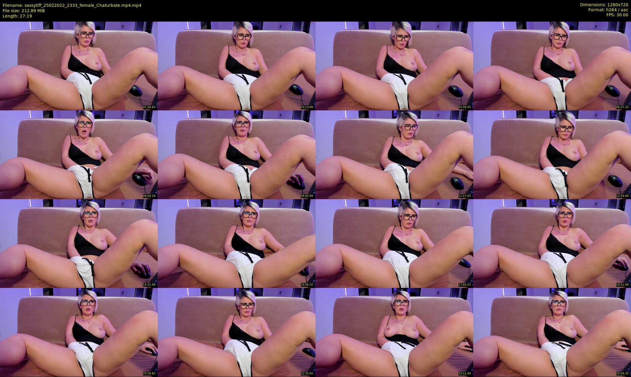 sassytiff — 28 minute Chaturbate couple cam show recording, 720p, Feb 25, 2022
