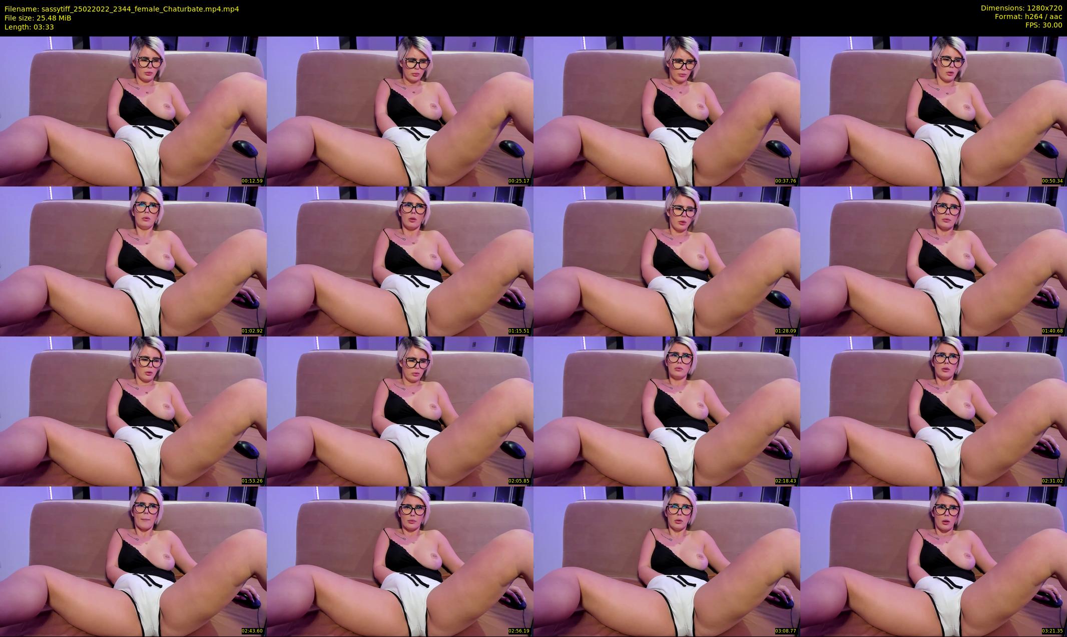 sassytiff — 4 minute Chaturbate couple cam show recording, 720p, Feb 25, 2022
