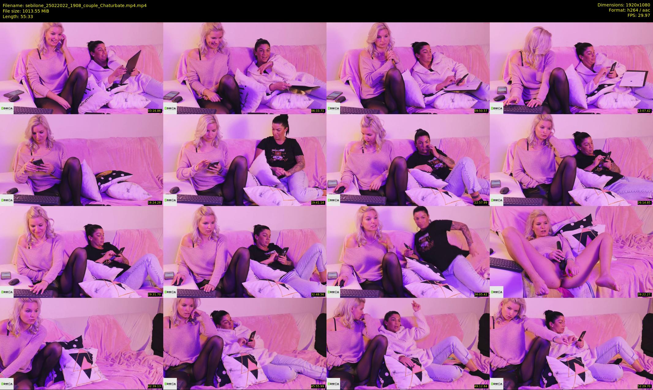 sebilone — 56 minute Chaturbate couple cam show recording, 1080p, Feb 25, 2022