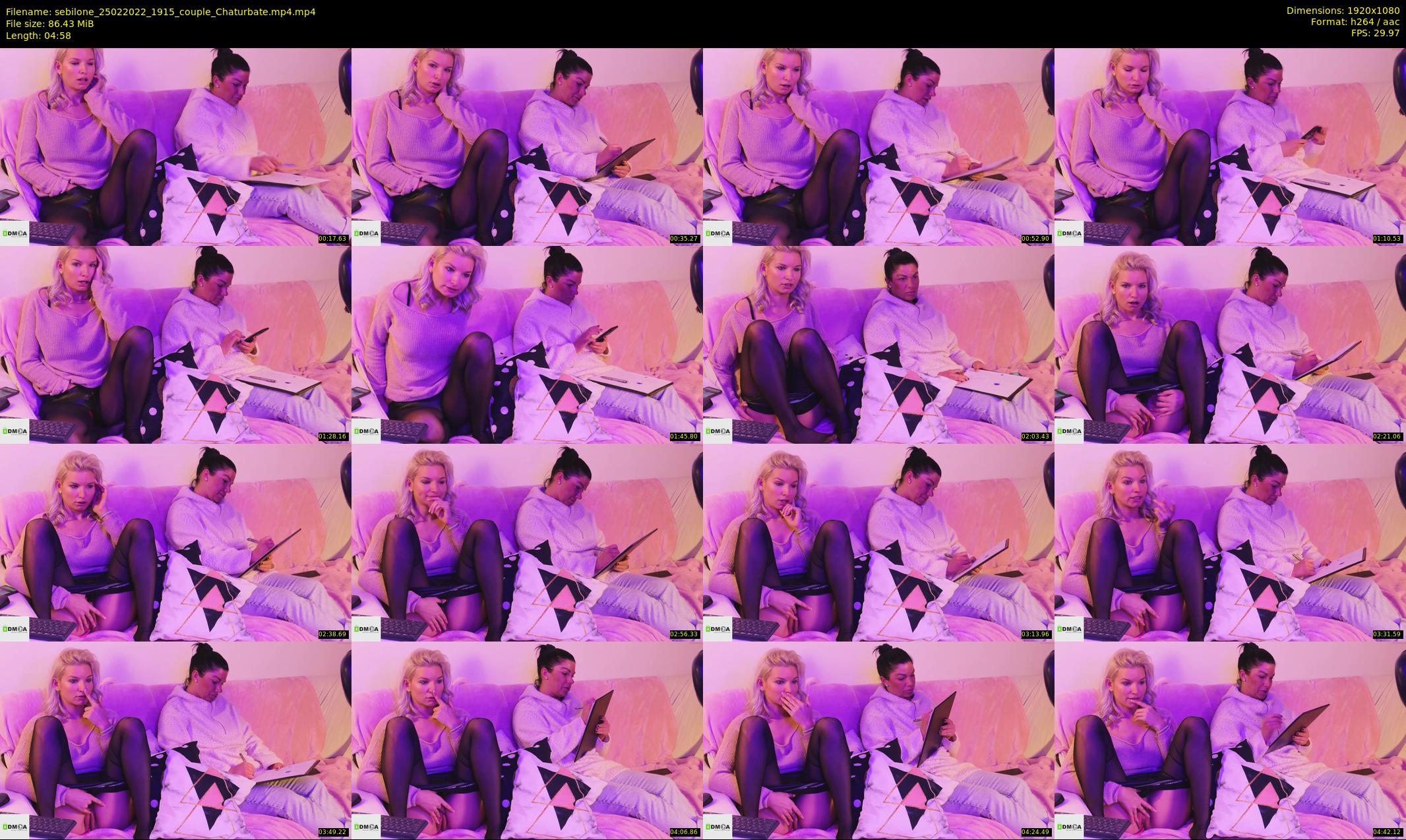 sebilone — 5 minute Chaturbate couple cam show recording, 1080p, Feb 25, 2022