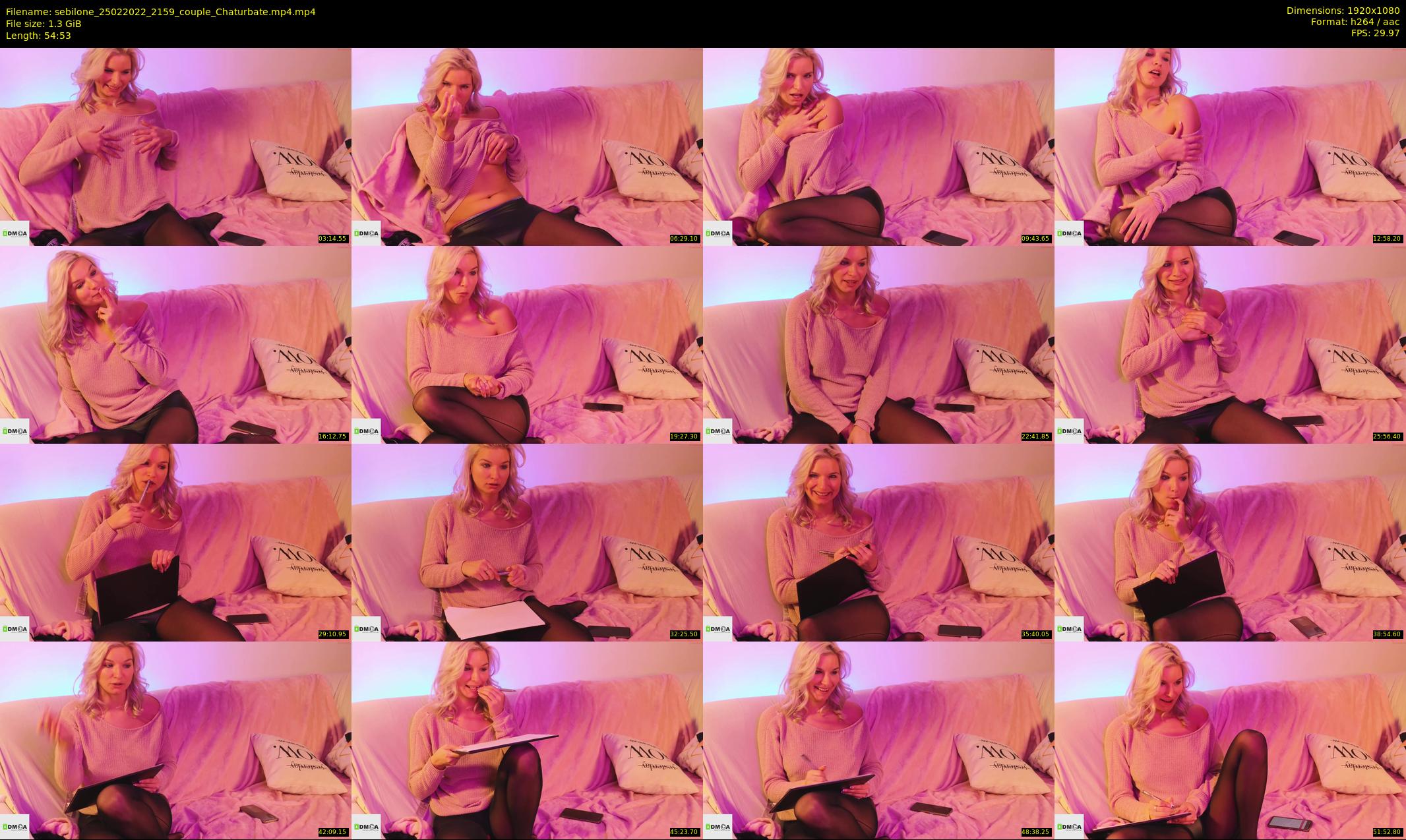 sebilone — 55 minute Chaturbate couple cam show recording, 1080p, Feb 25, 2022