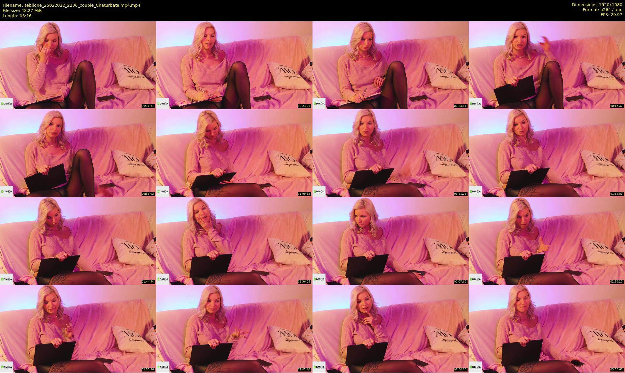 sebilone — 4 minute Chaturbate couple cam show recording, 1080p, Feb 25, 2022