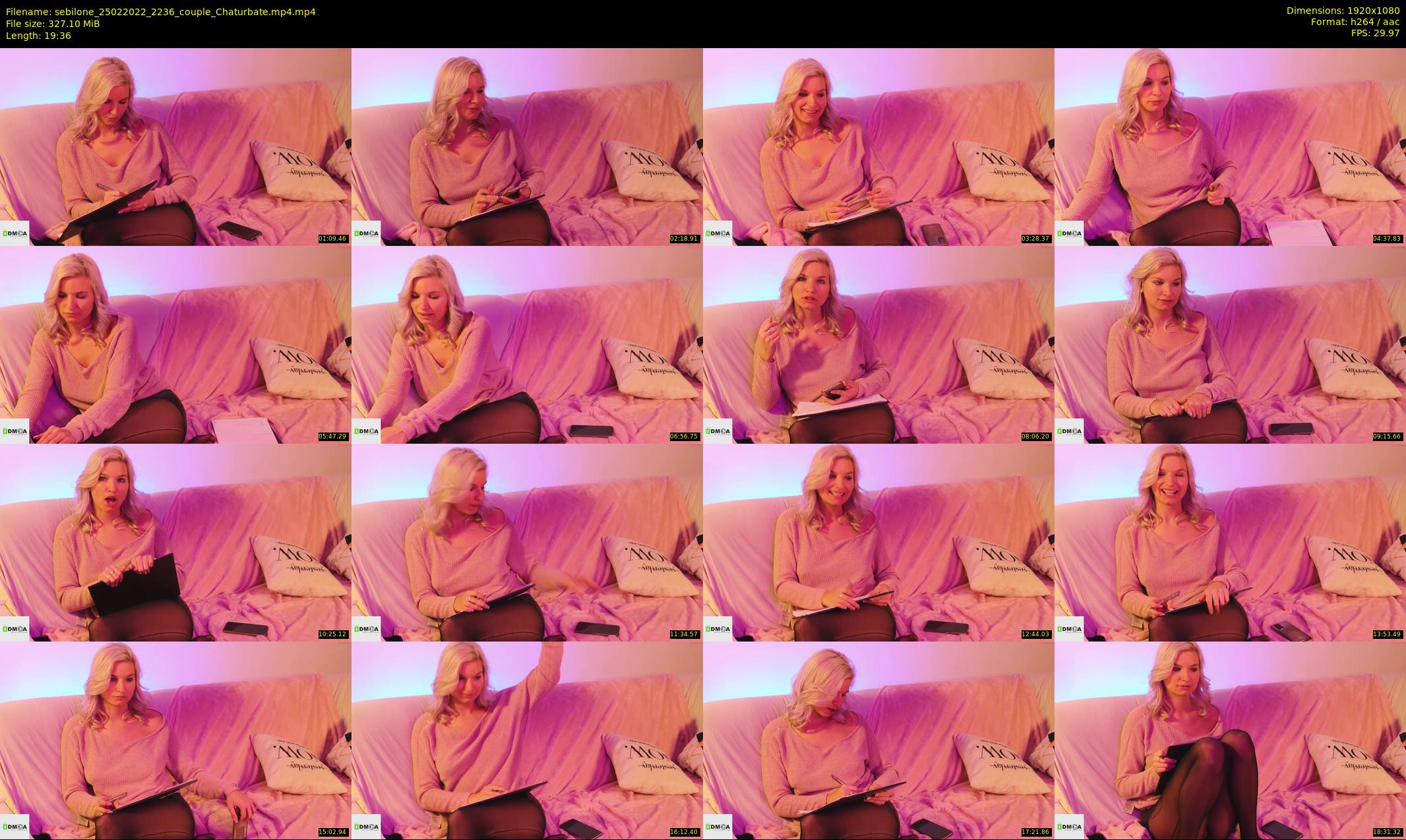 sebilone — 20 minute Chaturbate couple cam show recording, 1080p, Feb 25, 2022