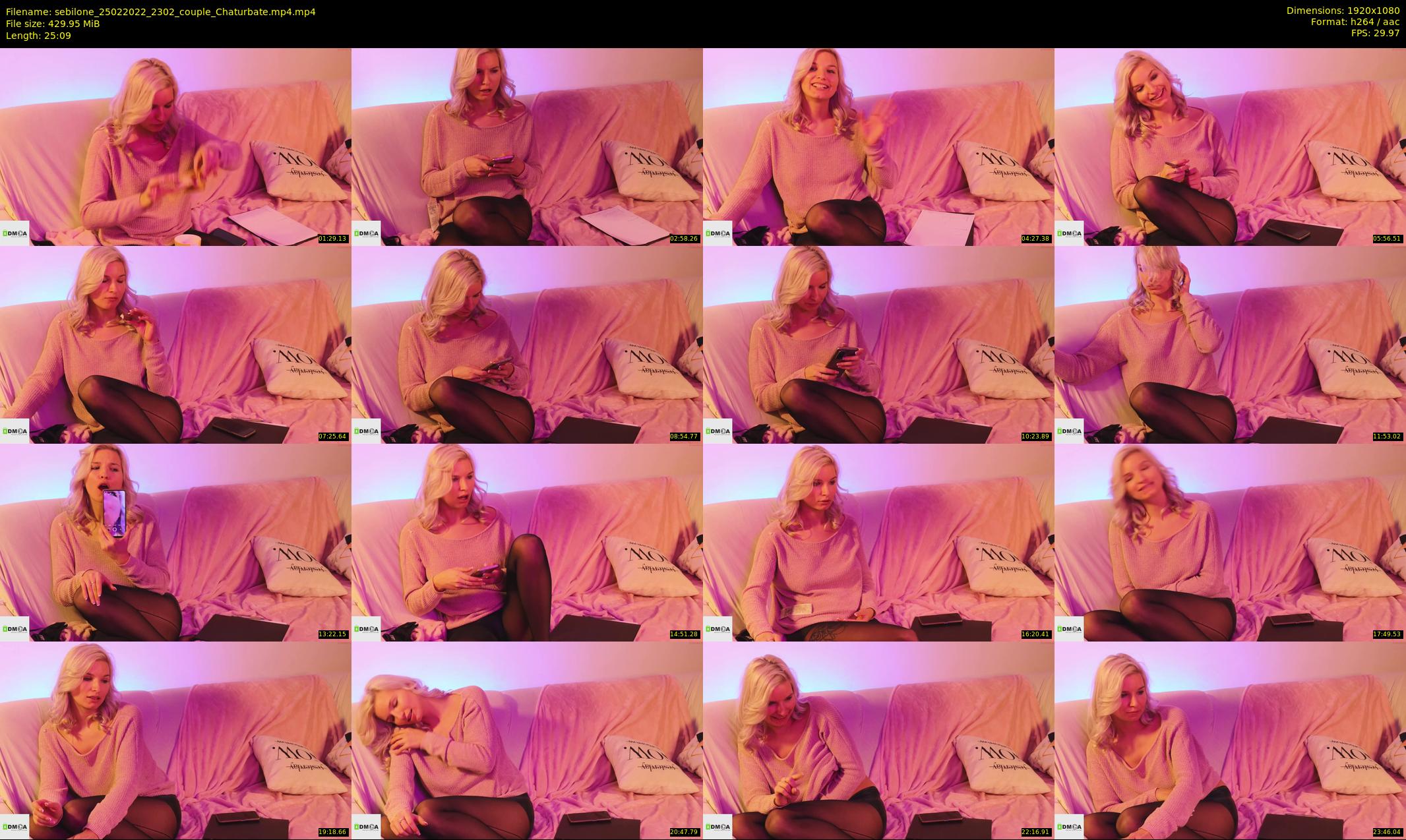 sebilone — 26 minute Chaturbate couple cam show recording, 1080p, Feb 25, 2022