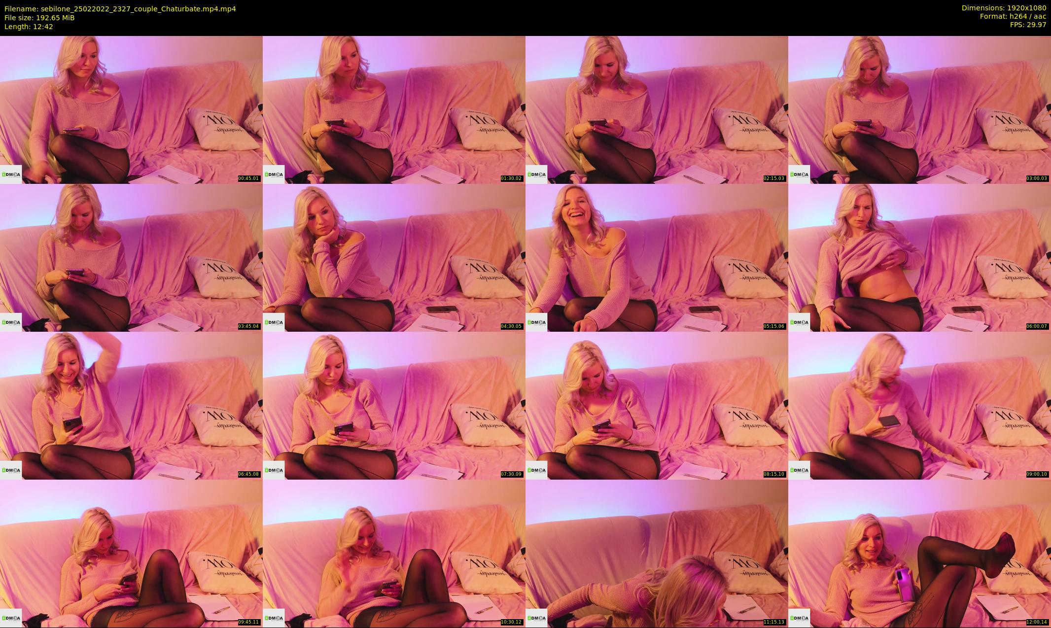 sebilone — 13 minute Chaturbate couple cam show recording, 1080p, Feb 25, 2022