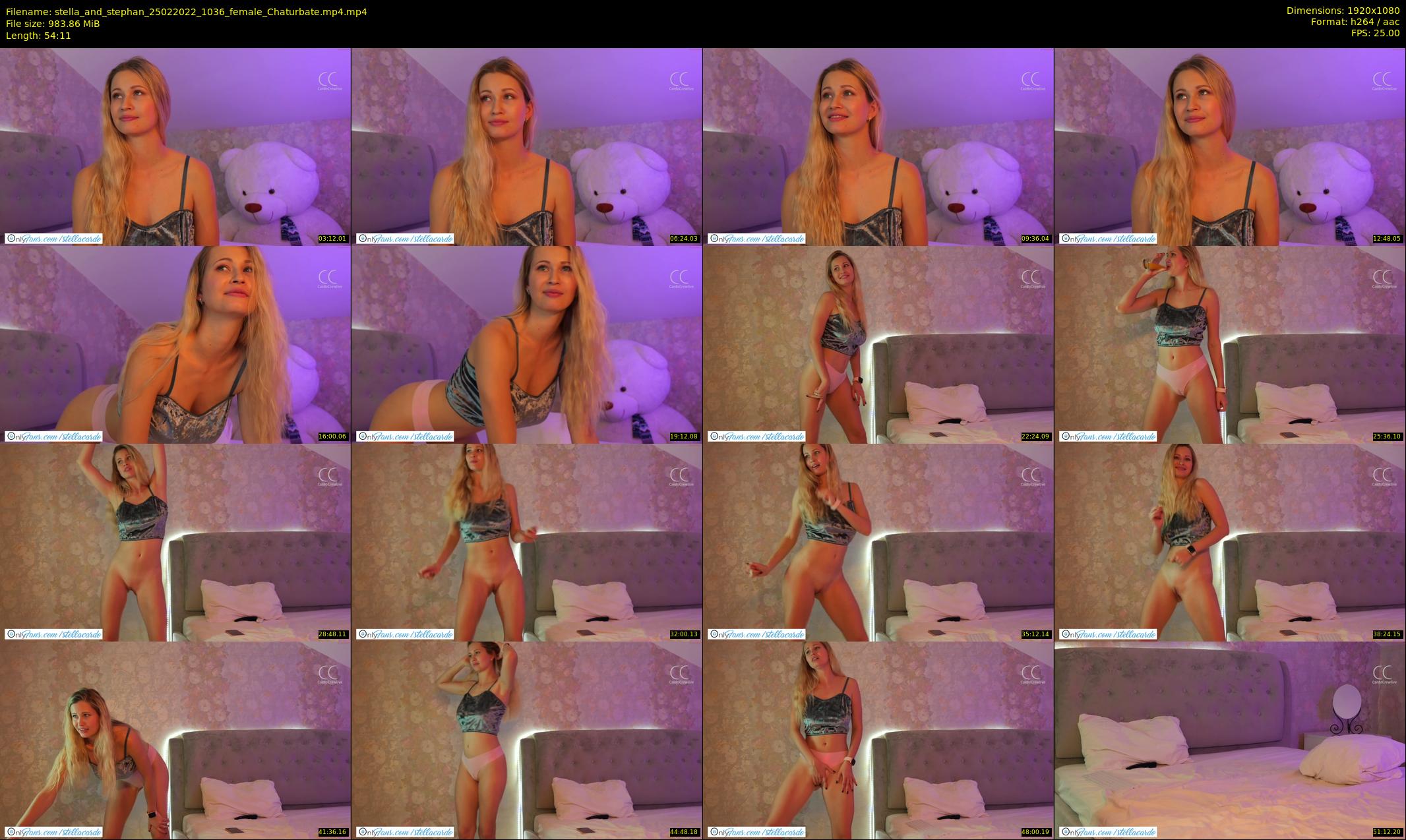 stella_and_stephan — 55 minute Chaturbate couple cam show recording, 1080p, Feb 25, 2022