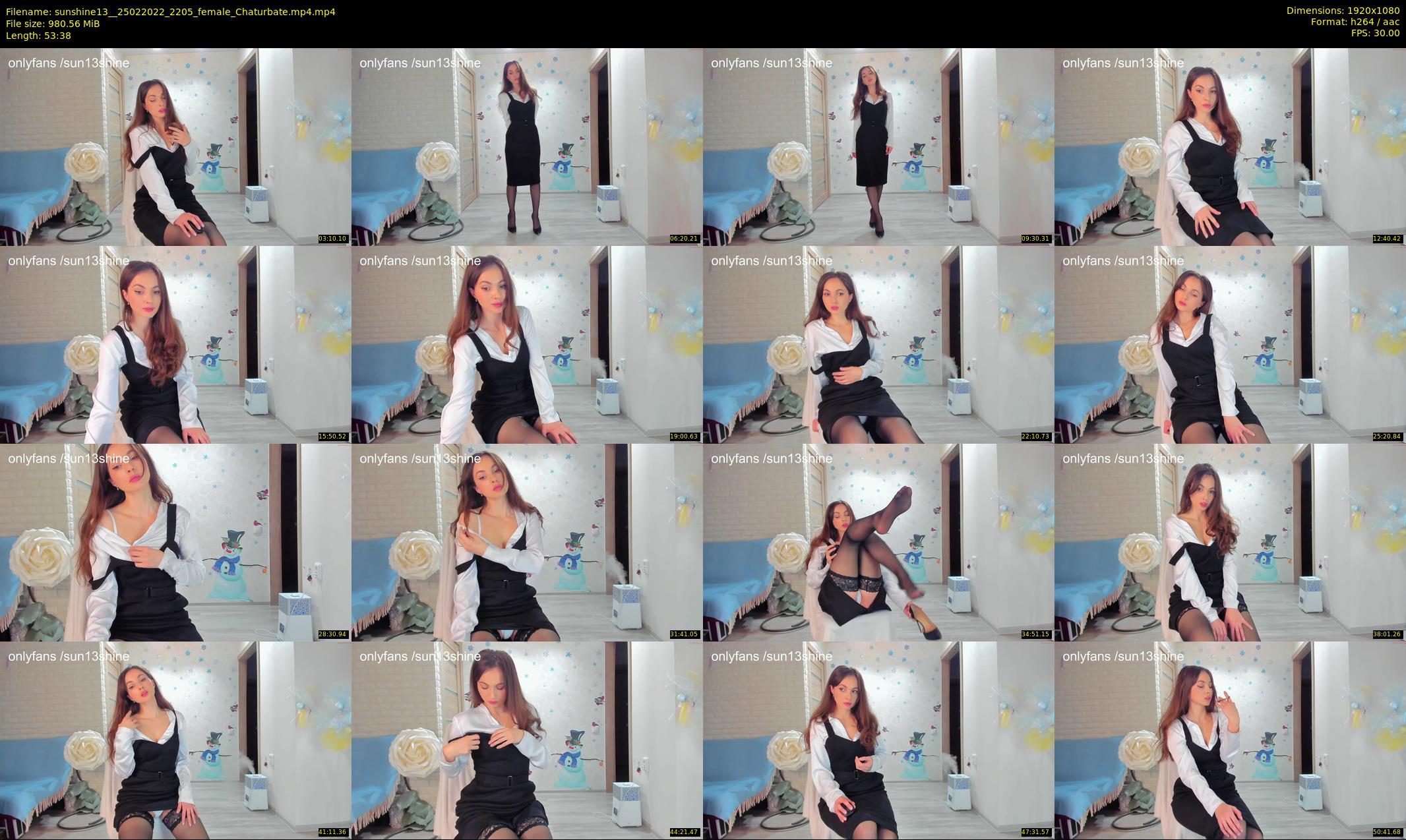 sunshine13_ — 54 minute Chaturbate female cam show recording, 1080p, Feb 25, 2022