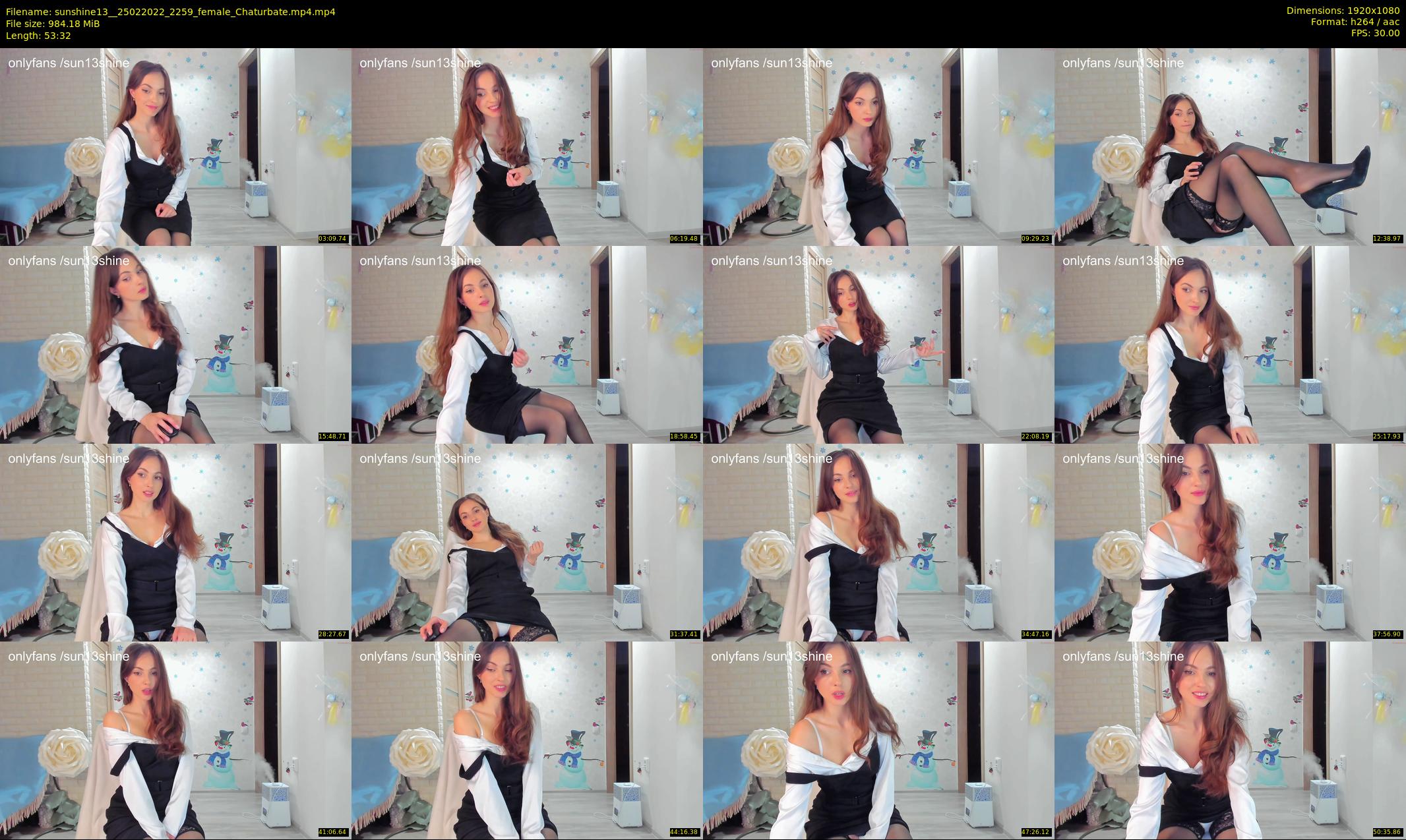 sunshine13_ — 54 minute Chaturbate female cam show recording, 1080p, Feb 25, 2022