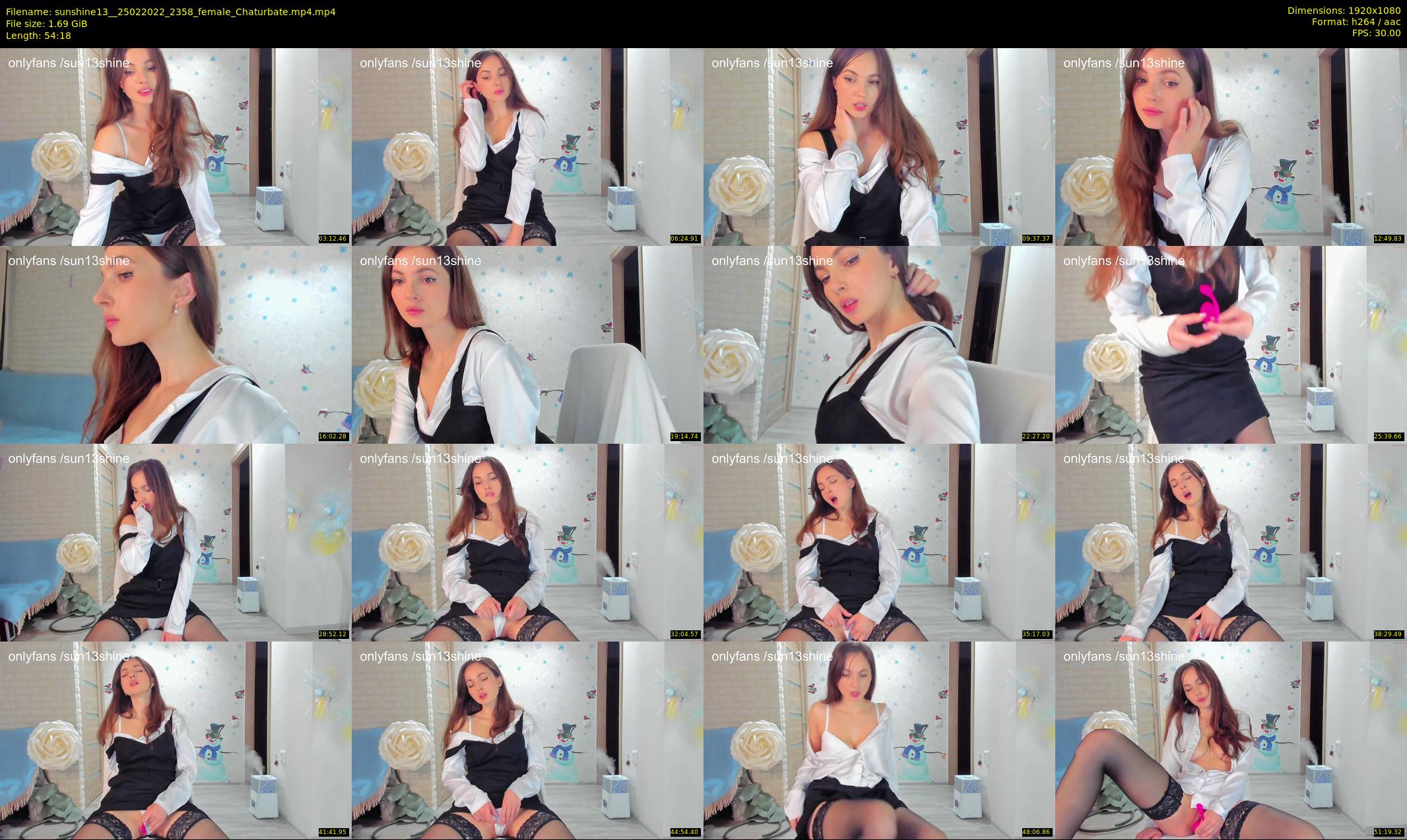 sunshine13_ — 55 minute Chaturbate female cam show recording, 1080p, Feb 25, 2022
