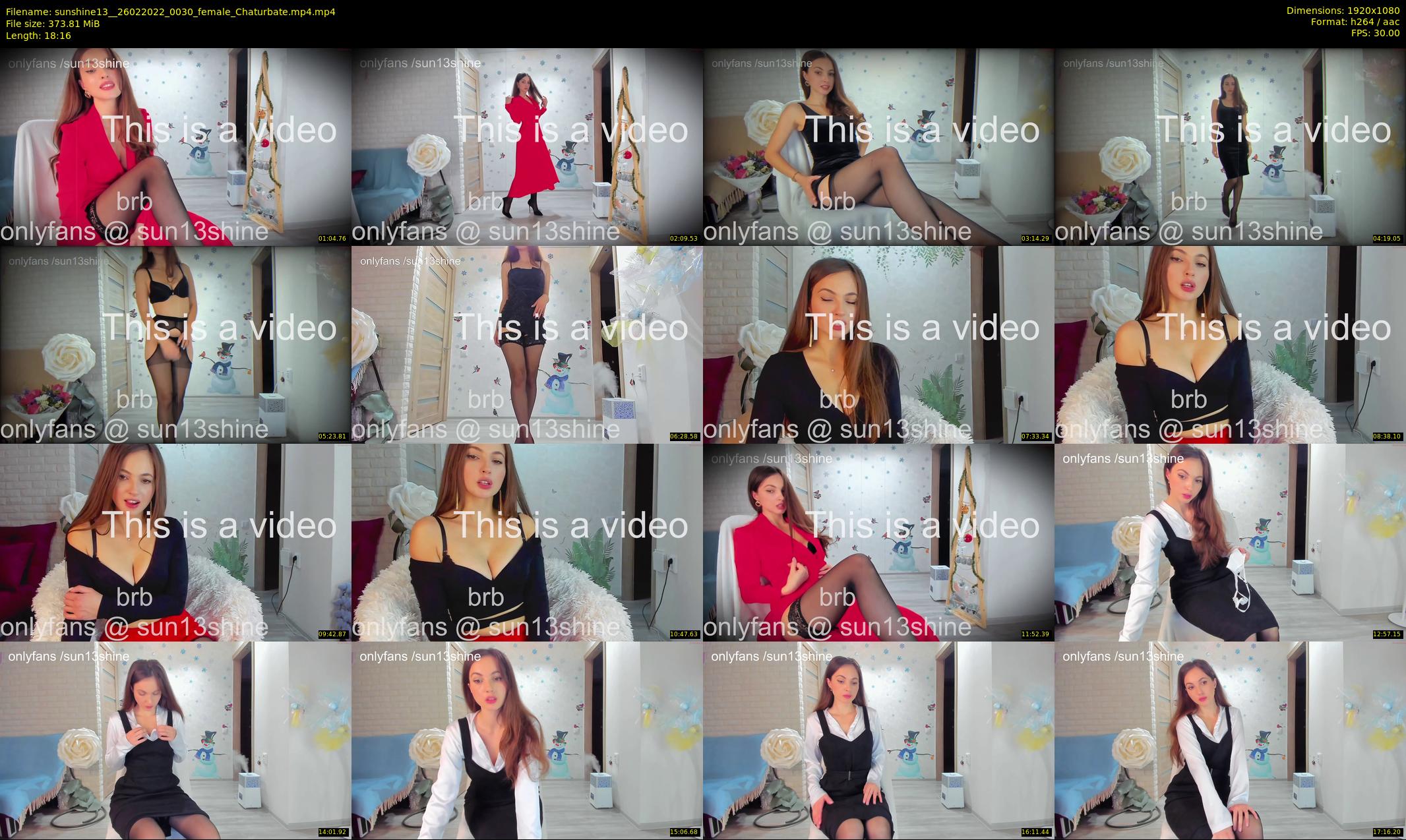 sunshine13_ — 19 minute Chaturbate female cam show recording, 1080p, Feb 26, 2022