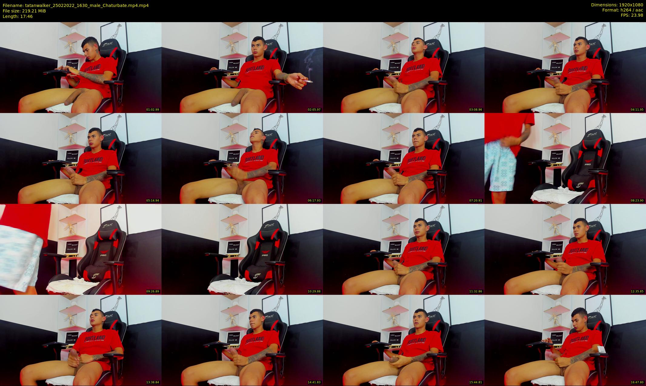 tatanwalker — 18 minute Chaturbate male cam show recording, 1080p, Feb 25, 2022