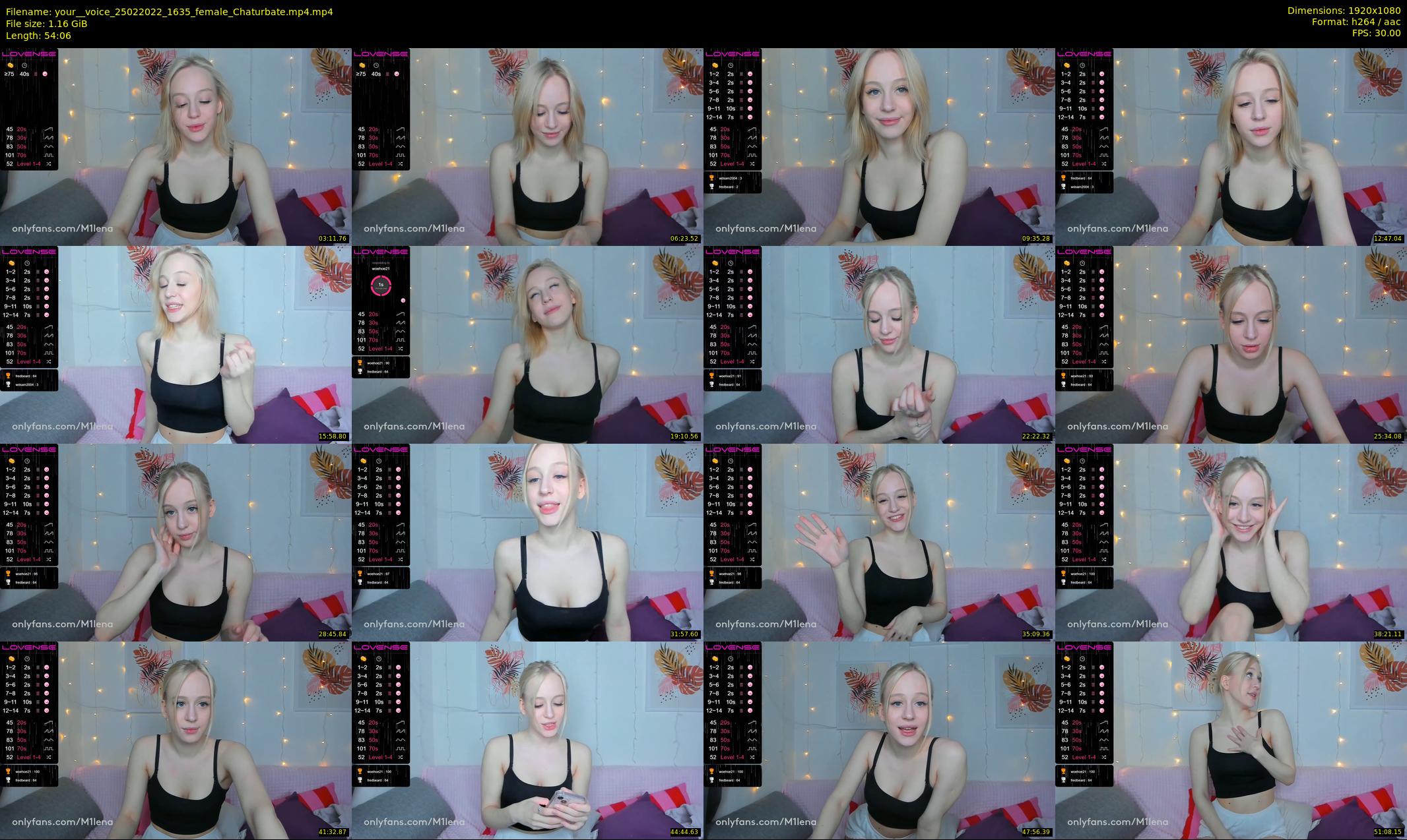 your__voice — 55 minute Chaturbate female cam show recording, 1080p, Feb 25, 2022