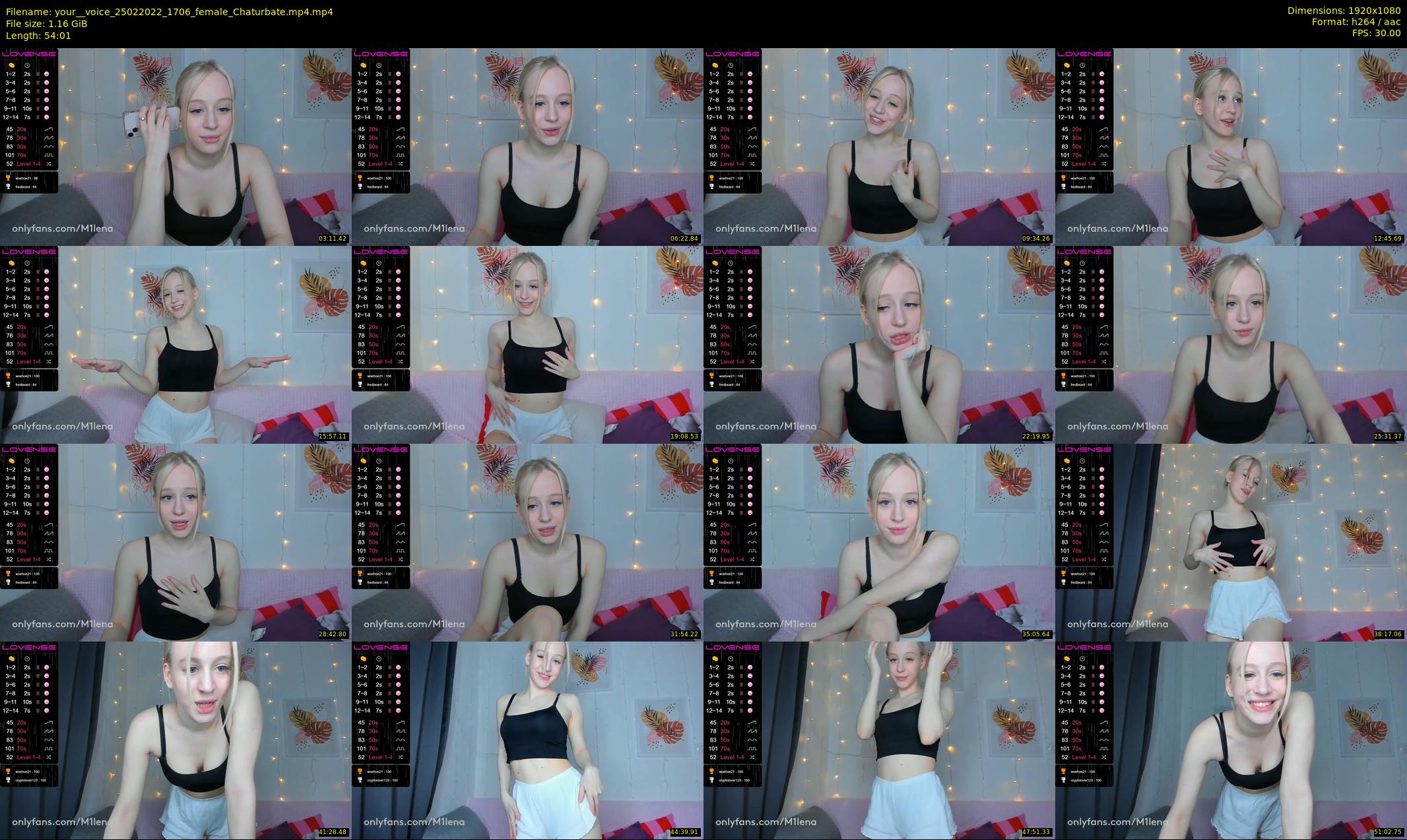 your__voice — 55 minute Chaturbate female cam show recording, 1080p, Feb 25, 2022