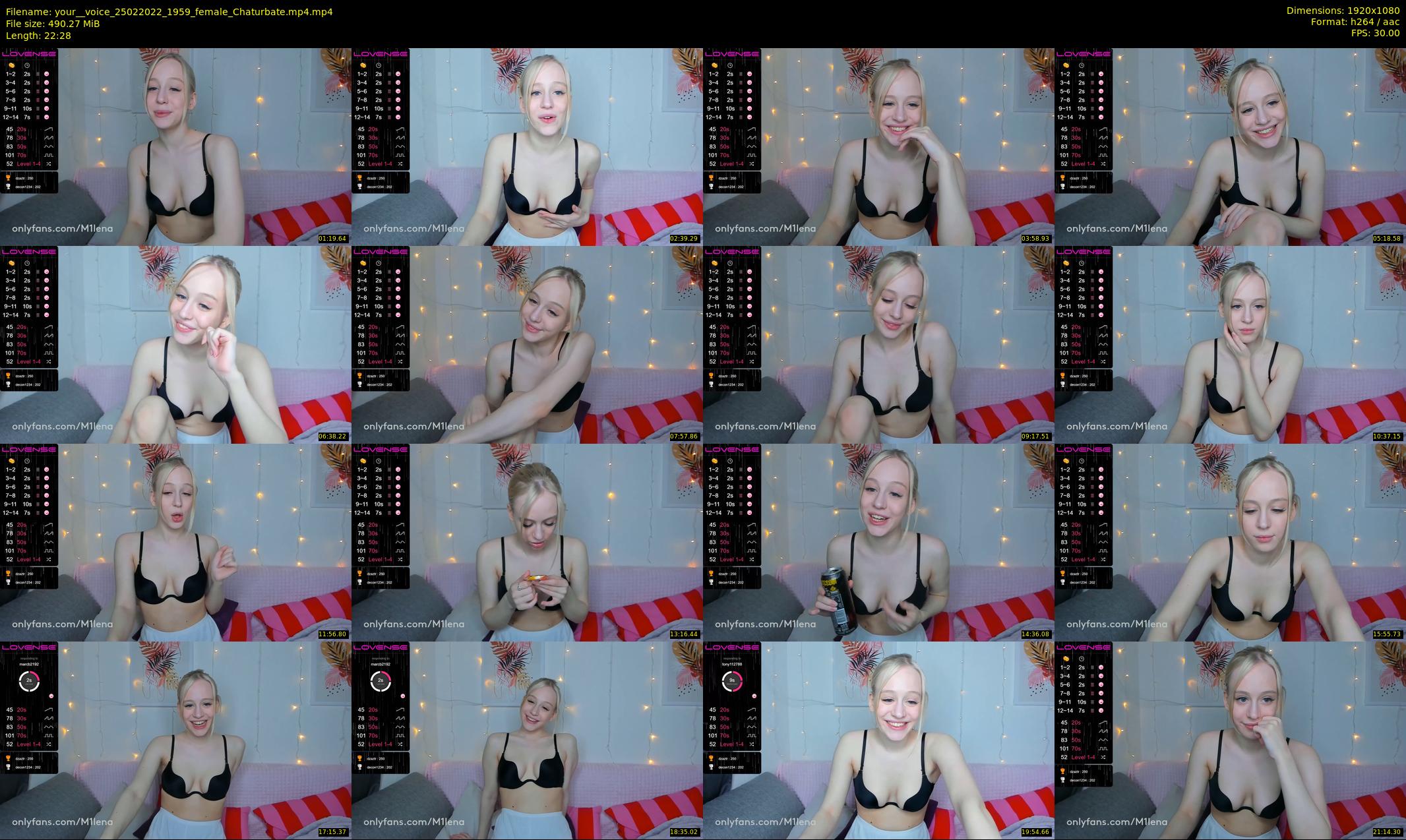 your__voice — 23 minute Chaturbate female cam show recording, 1080p, Feb 25, 2022