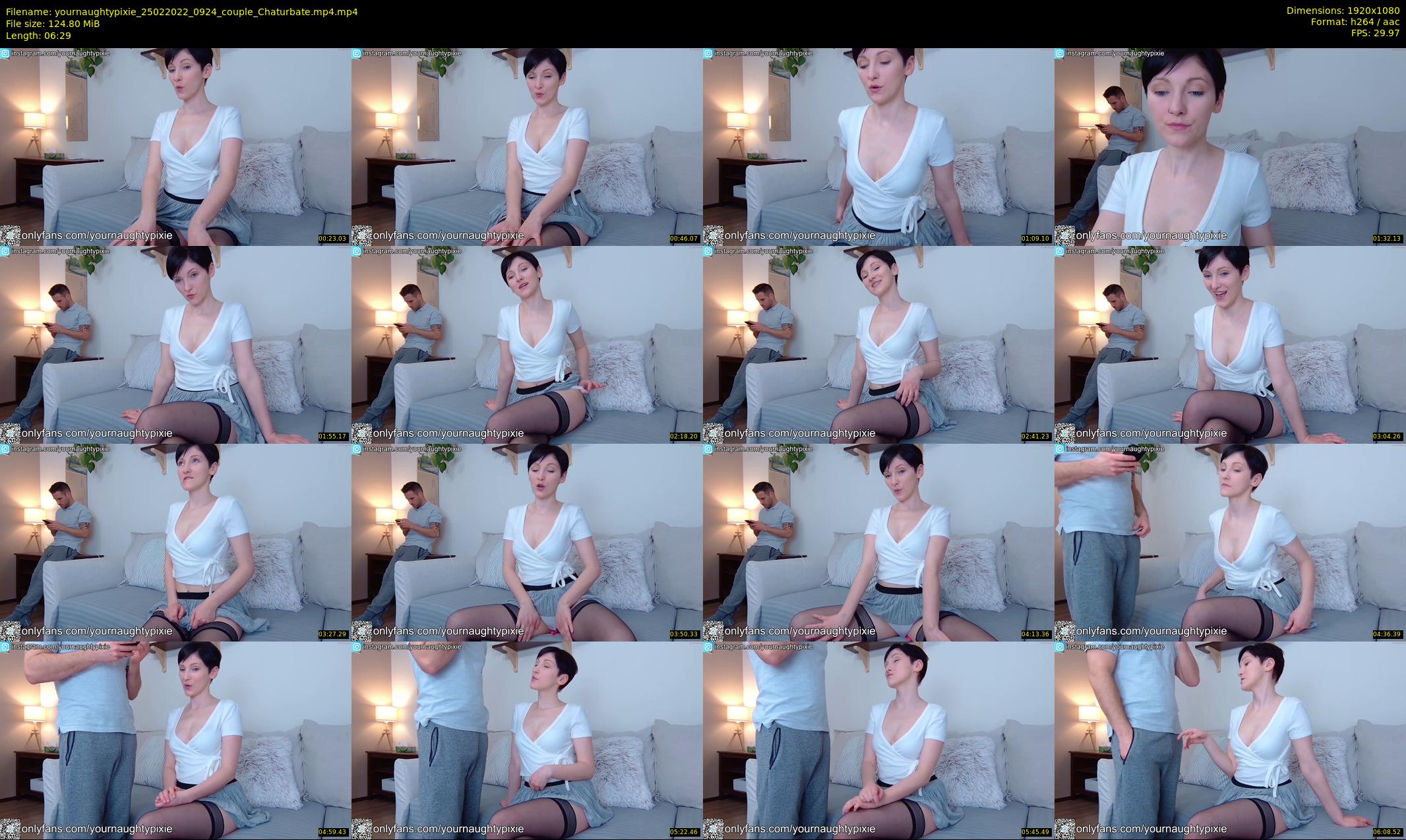 yournaughtypixie — 7 minute Chaturbate couple cam show recording, 1080p, Feb 25, 2022
