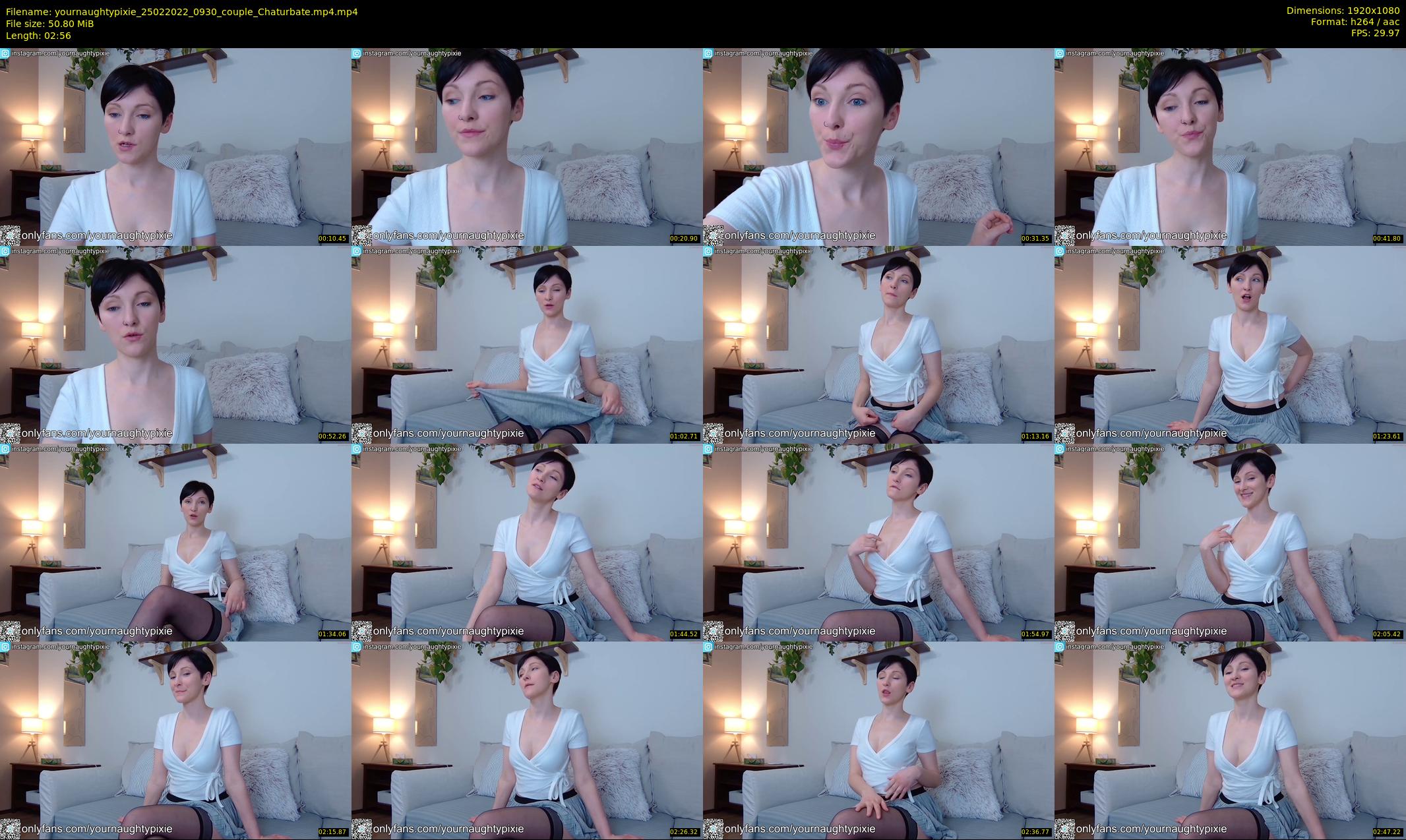 yournaughtypixie — 3 minute Chaturbate couple cam show recording, 1080p, Feb 25, 2022
