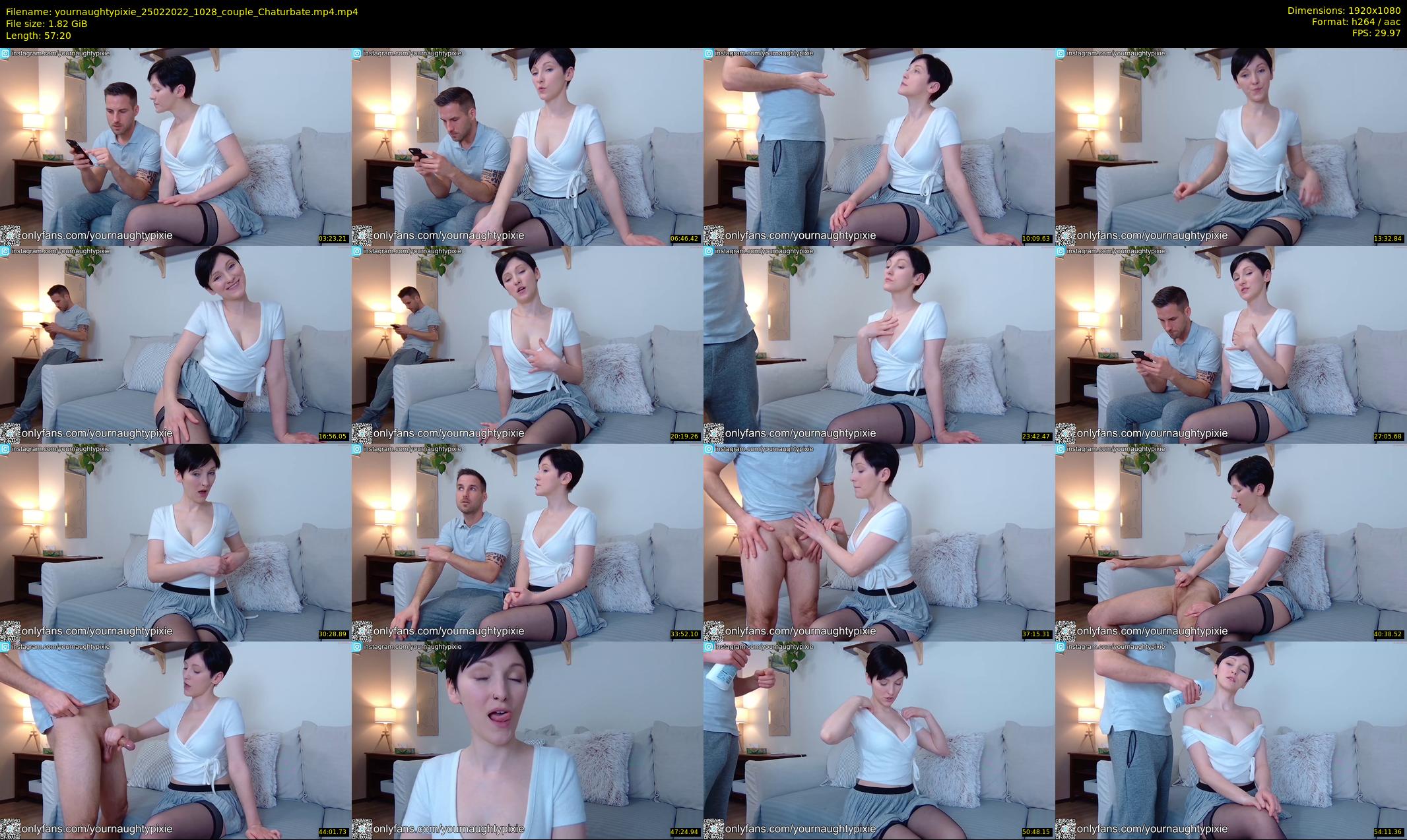 yournaughtypixie — 58 minute Chaturbate couple cam show recording, 1080p, Feb 25, 2022