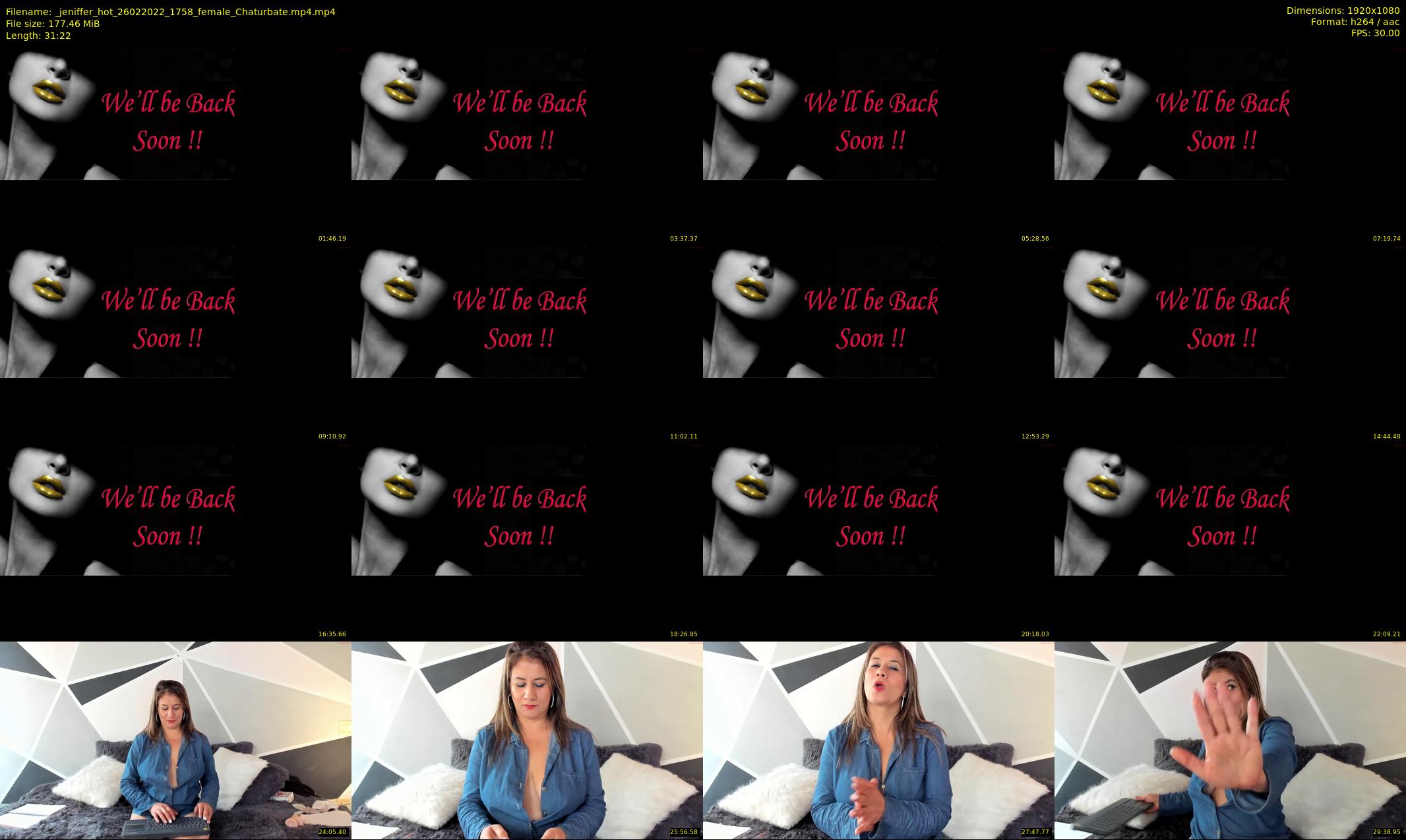 _jeniffer_hot — 32 minute Chaturbate female cam show recording, 1080p, Feb 26, 2022