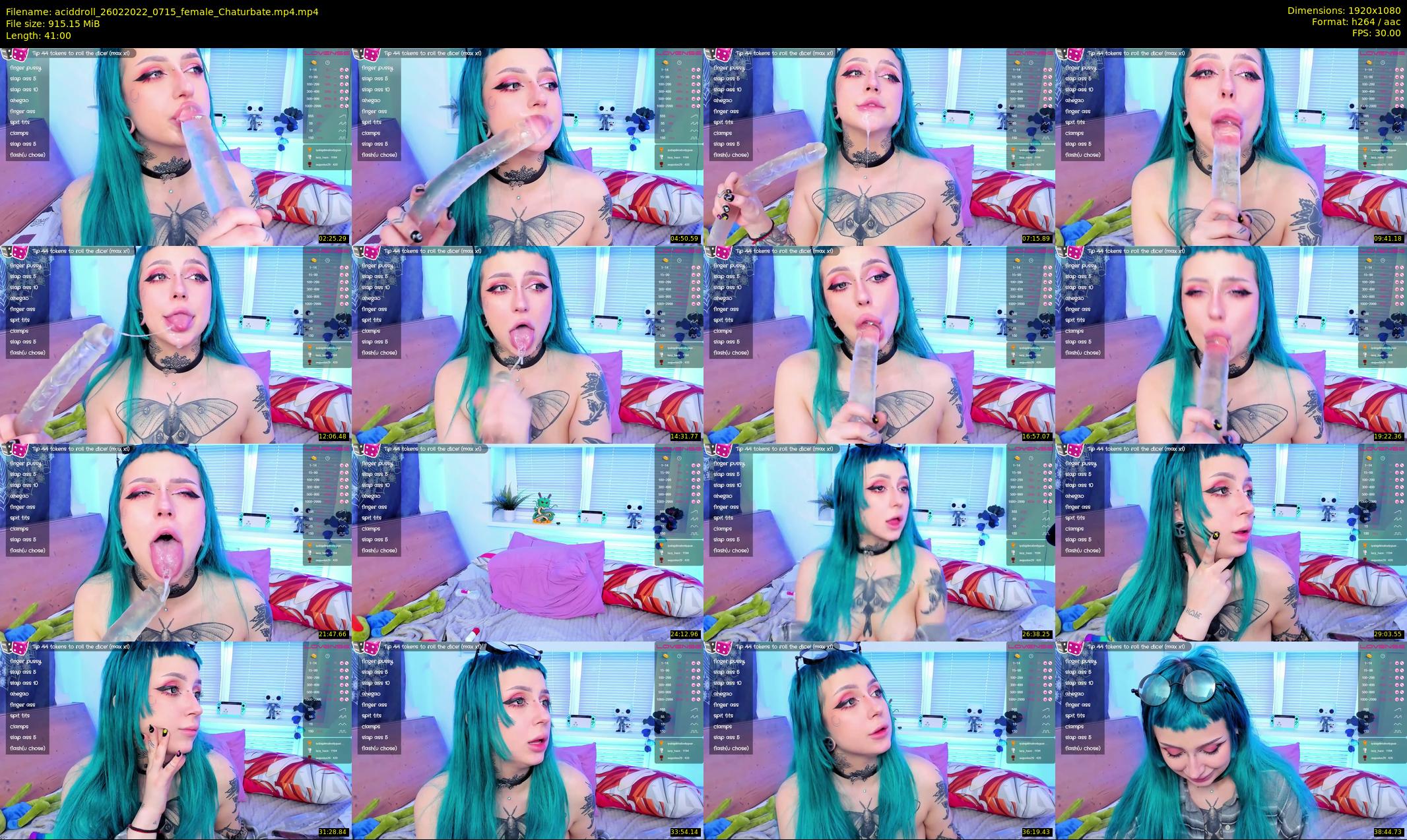 aciddroll — 41 minute Chaturbate female cam show recording, 1080p, Feb 26, 2022