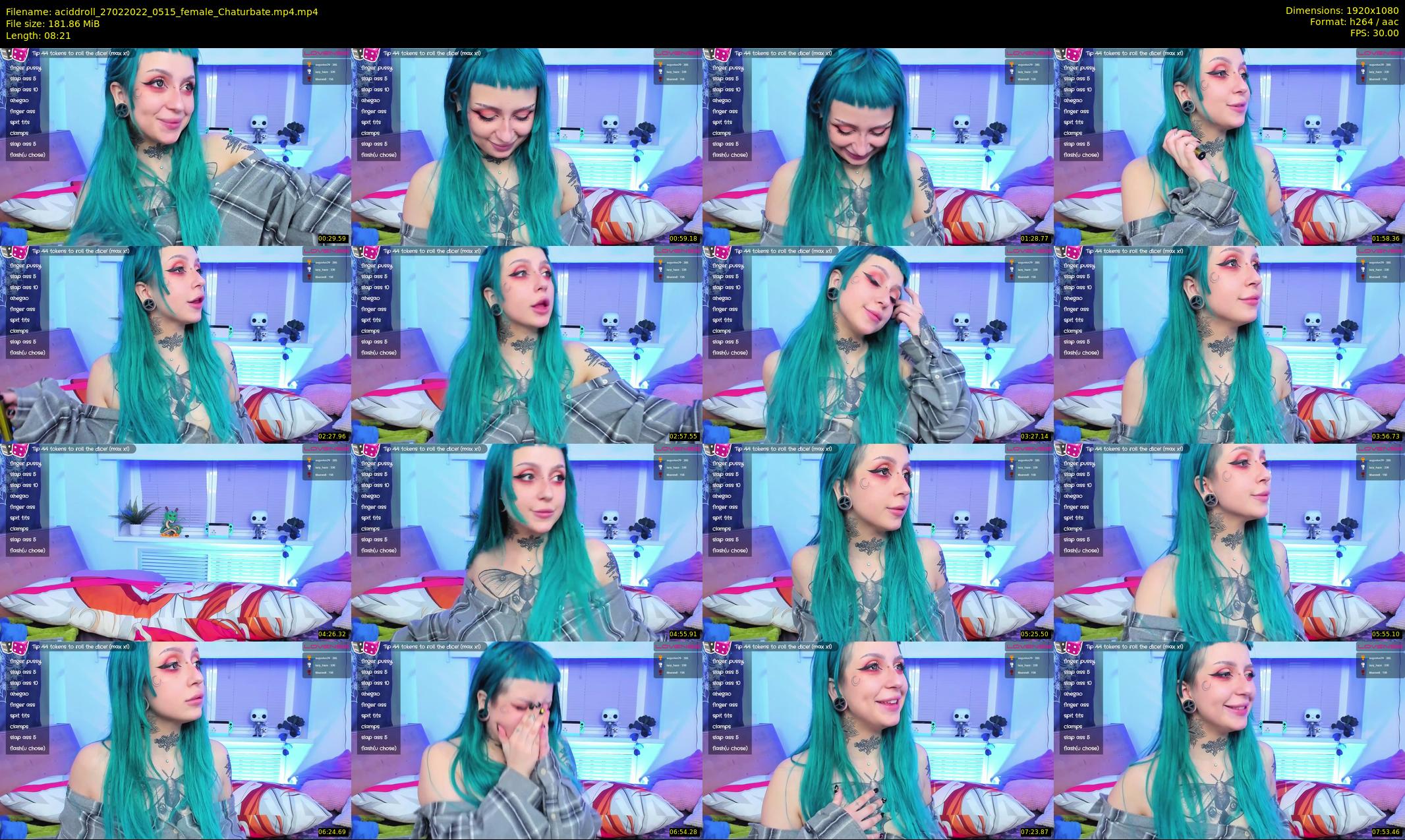 aciddroll — 9 minute Chaturbate female cam show recording, 1080p, Feb 27, 2022