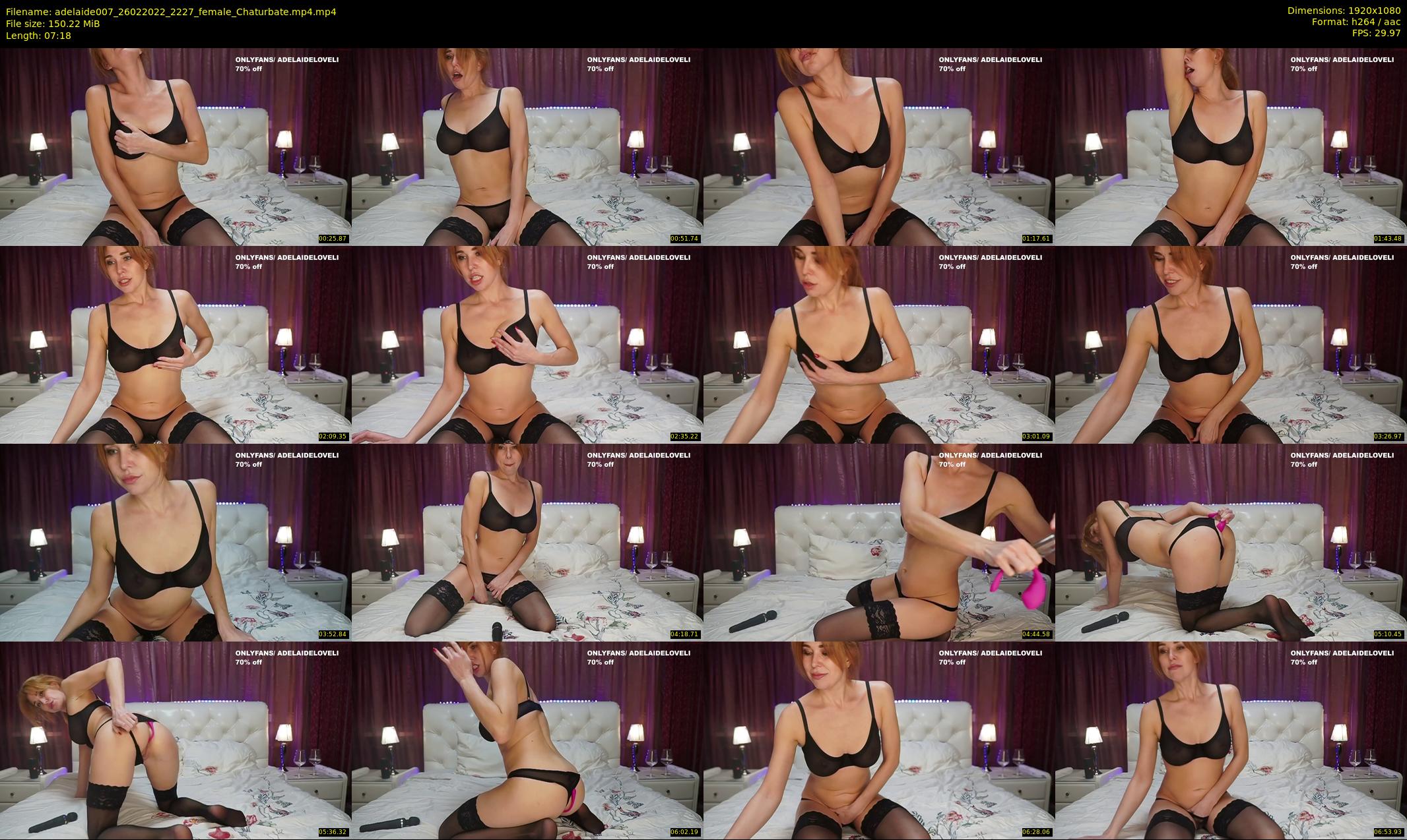 adelaide007 — 8 minute Chaturbate female cam show recording, 1080p, Feb 26, 2022