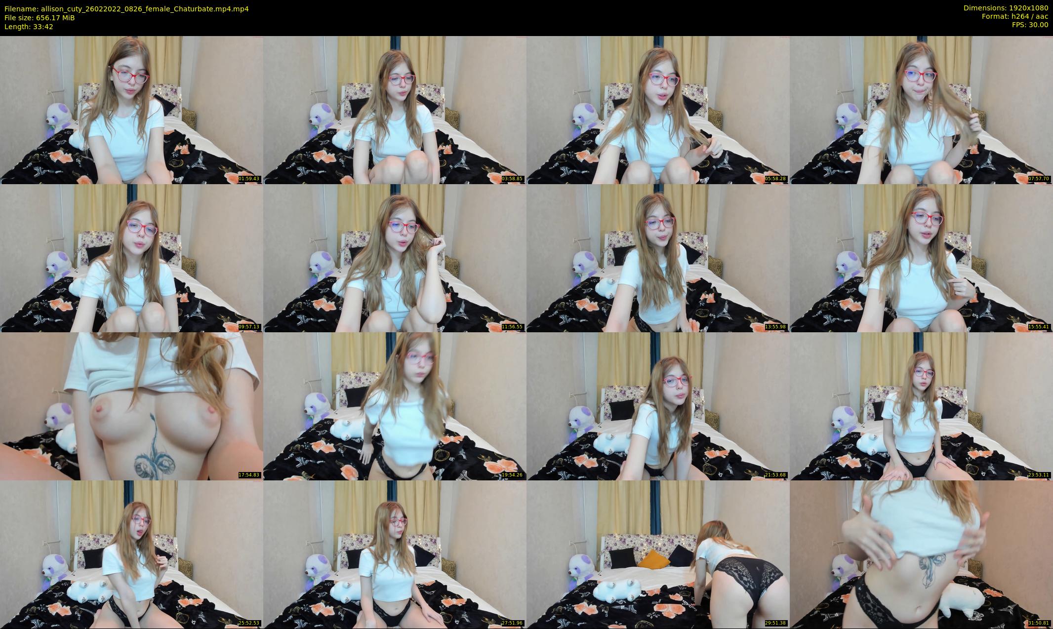 allison_cuty — 34 minute Chaturbate female cam show recording, 1080p, Feb 26, 2022