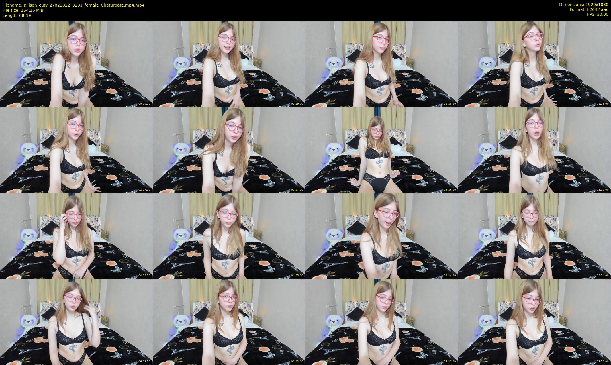 allison_cuty — 9 minute Chaturbate female cam show recording, 1080p, Feb 27, 2022