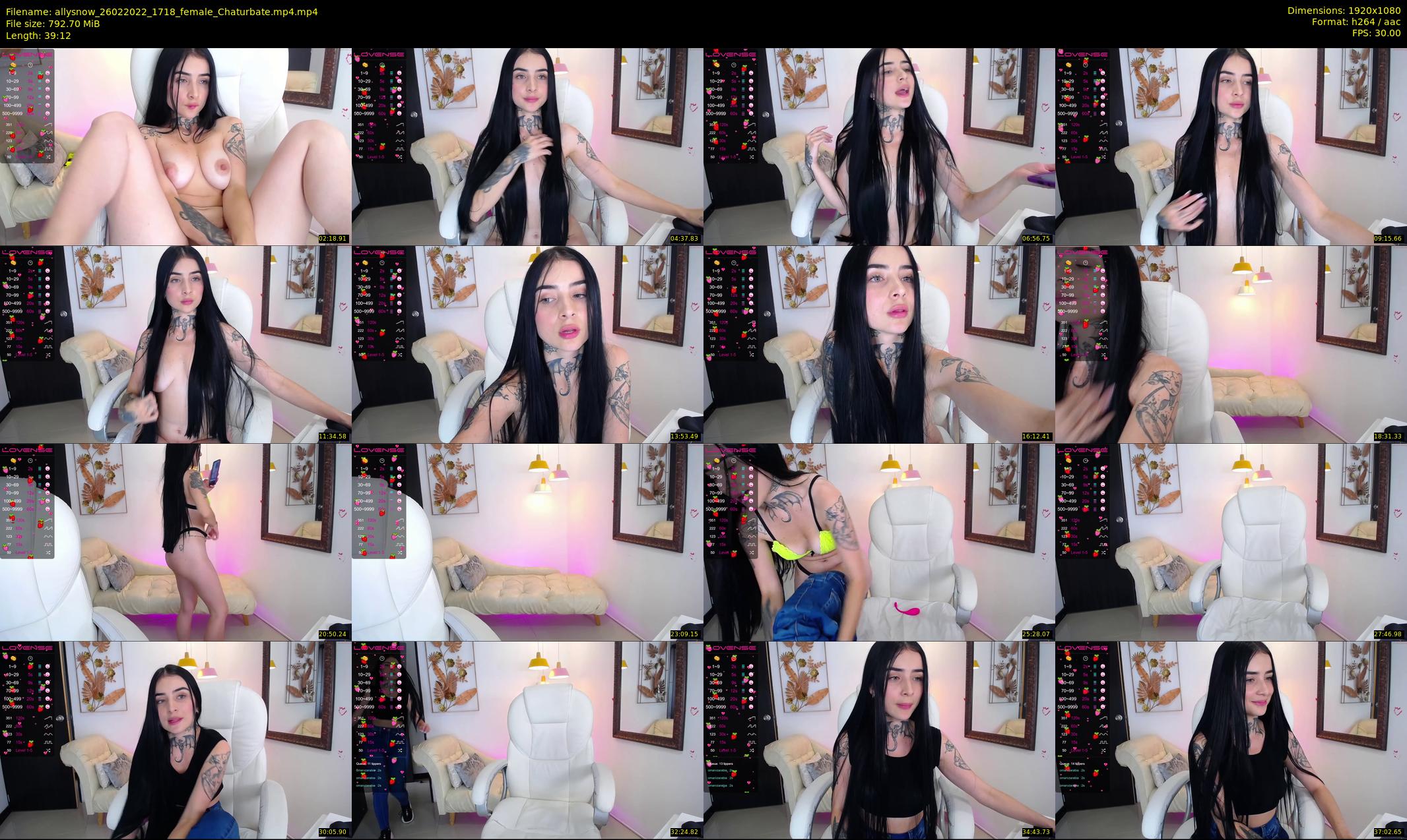 allysnow — 40 minute Chaturbate female cam show recording, 1080p, Feb 26, 2022