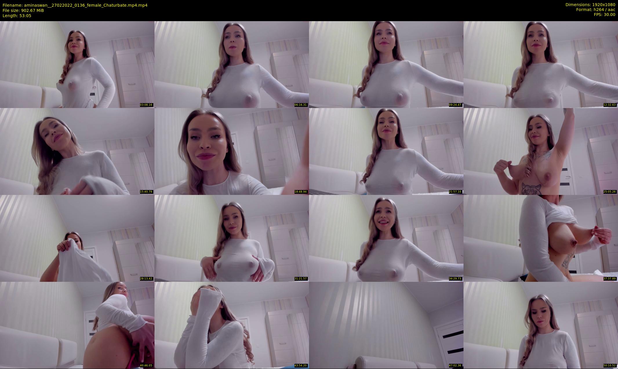 aminaswan_ — 54 minute Chaturbate female cam show recording, 1080p, Feb 27, 2022