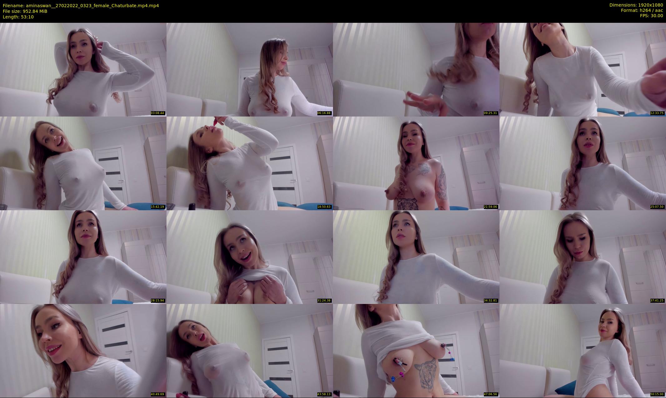 aminaswan_ — 54 minute Chaturbate female cam show recording, 1080p, Feb 27, 2022
