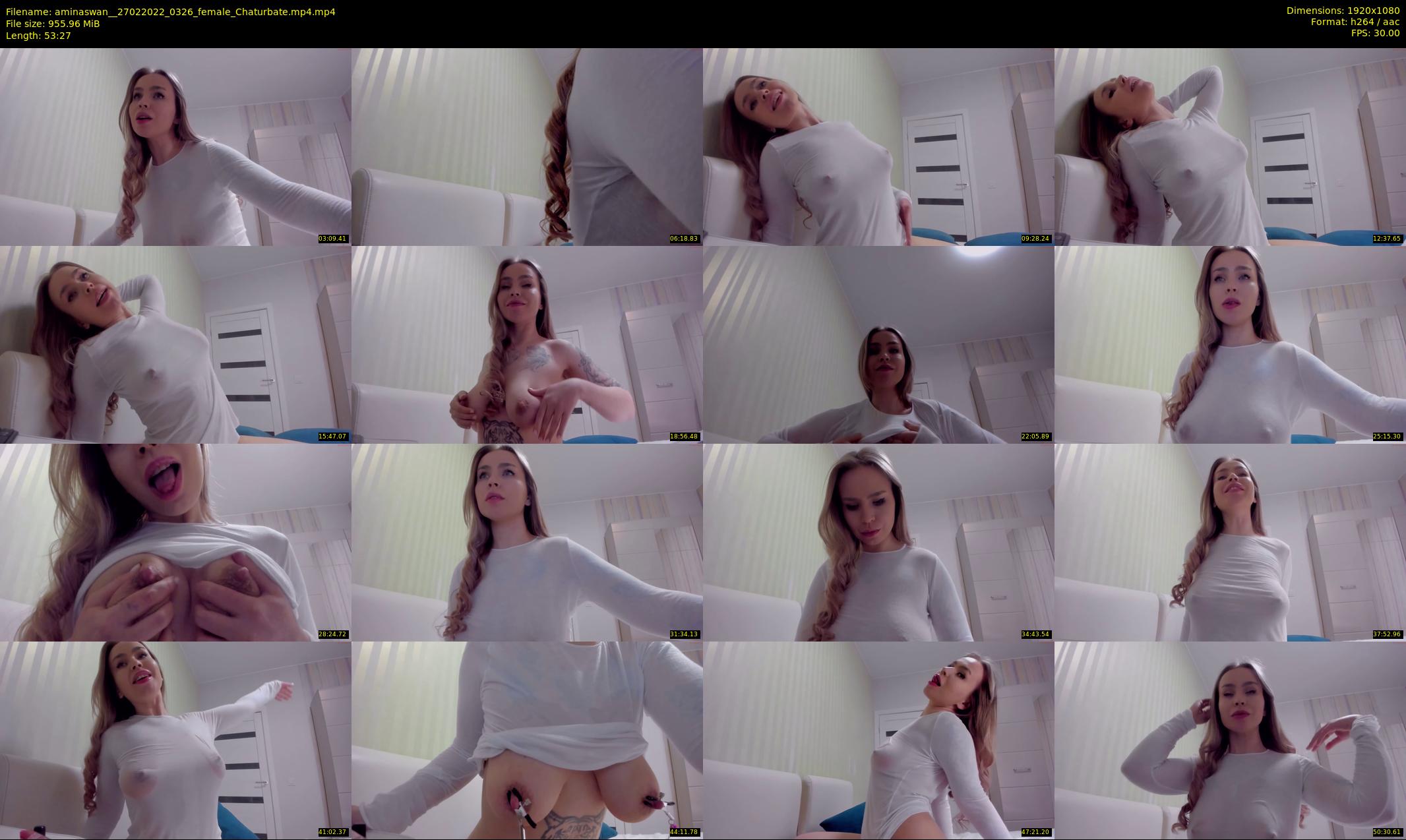 aminaswan_ — 54 minute Chaturbate female cam show recording, 1080p, Feb 27, 2022