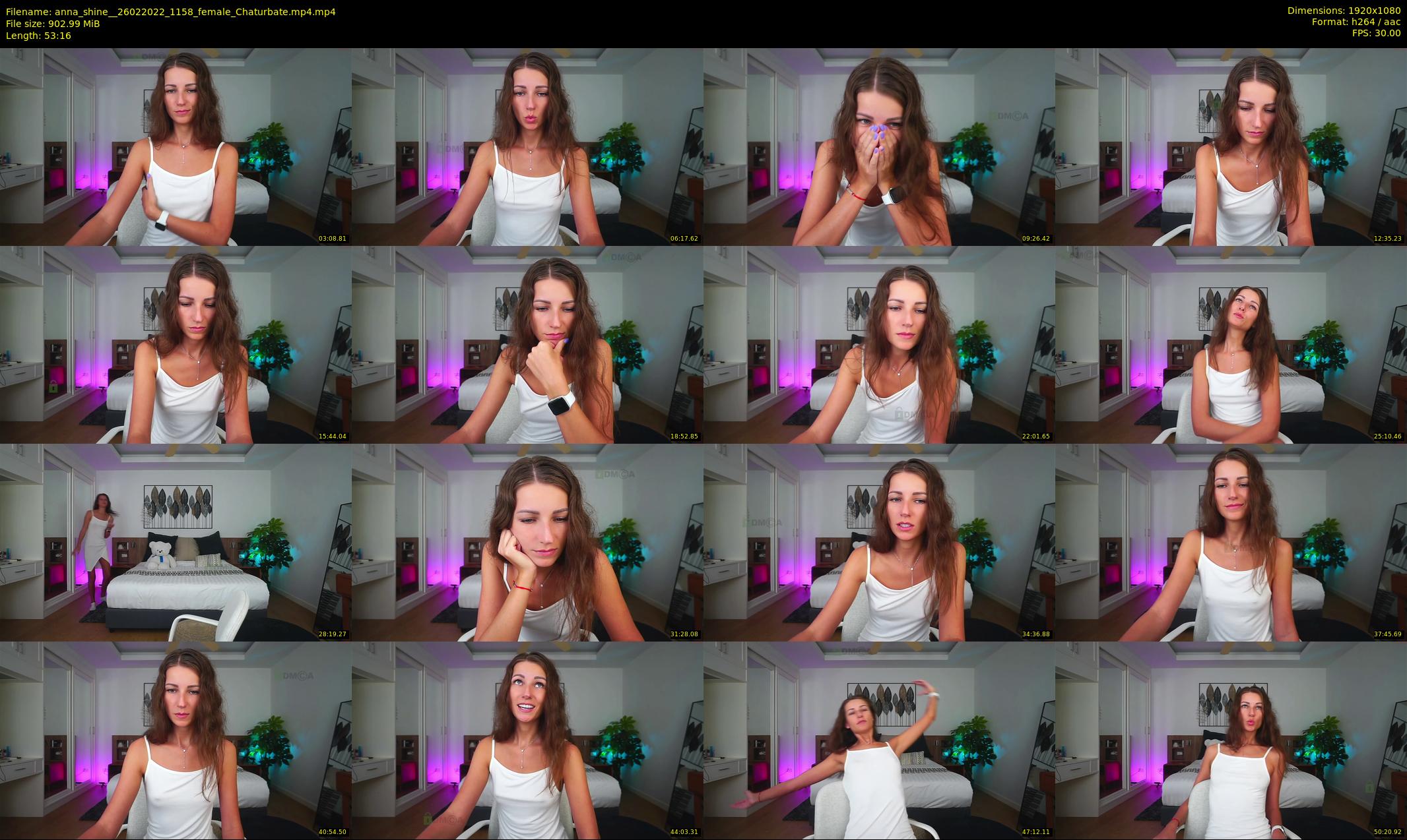 anna_shine_ — 54 minute Chaturbate female cam show recording, 1080p, Feb 26, 2022
