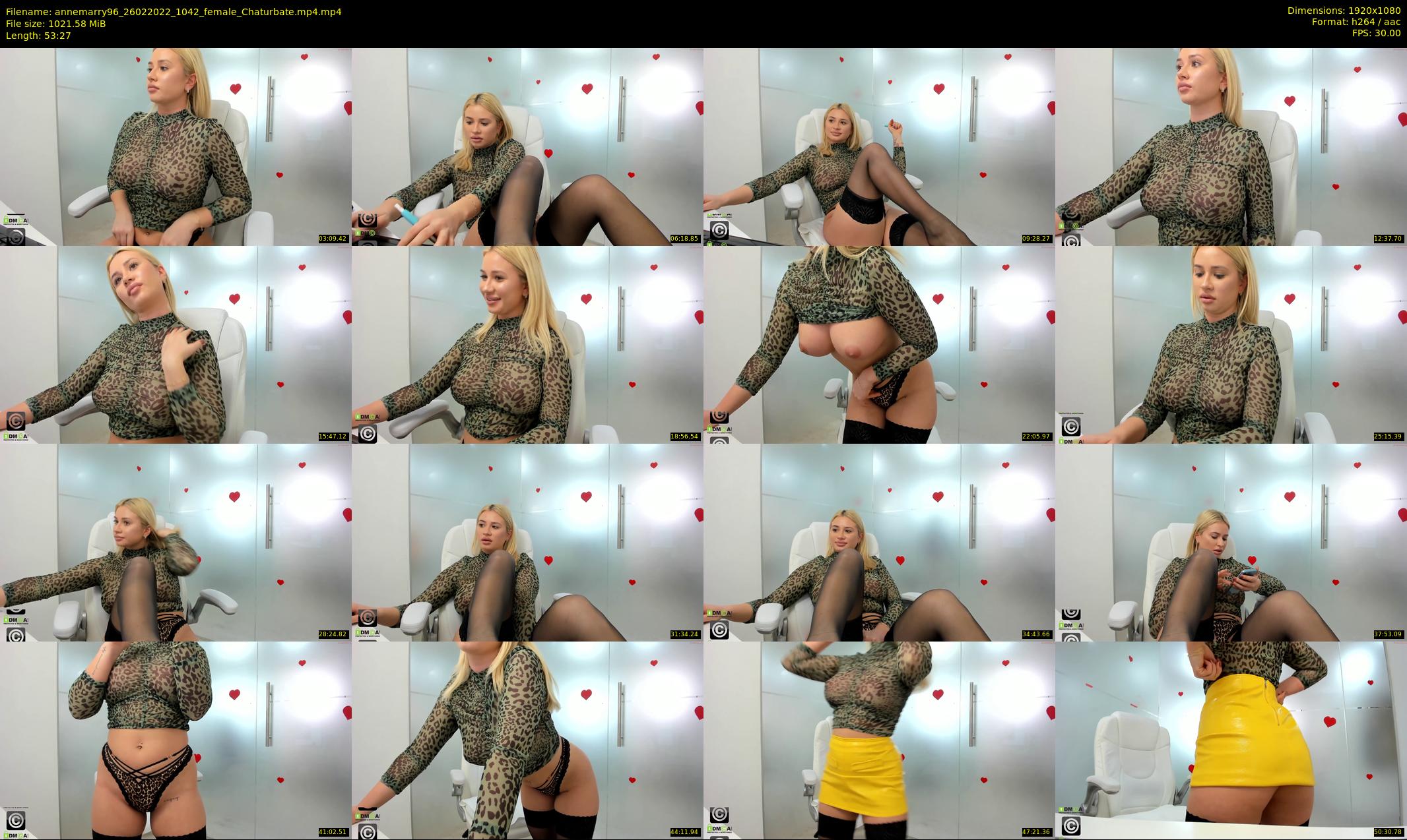 annemarry96 — 54 minute Chaturbate female cam show recording, 1080p, Feb 26, 2022