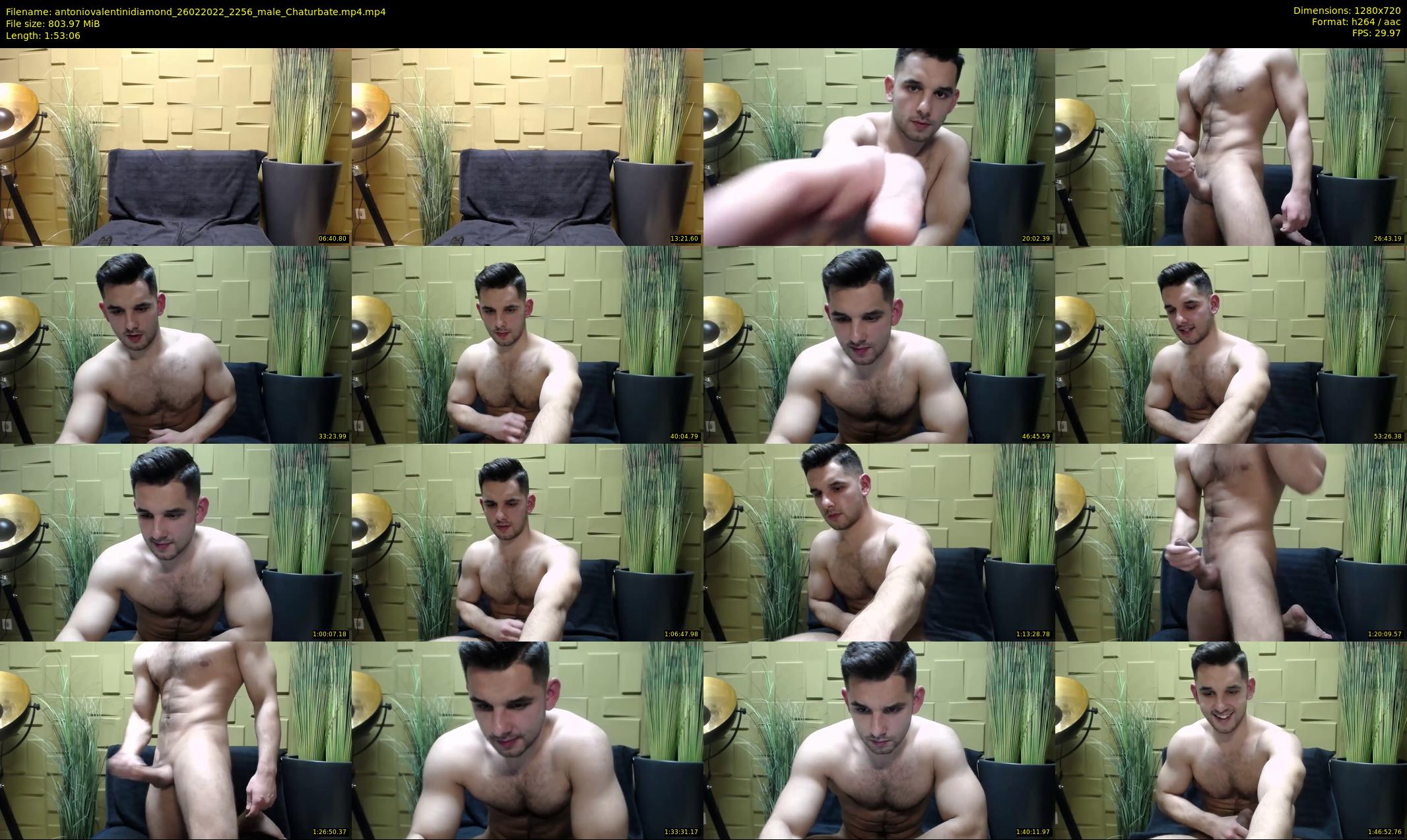 antoniovalentinidiamond — 114 minute Chaturbate male cam show recording, 720p, Feb 26, 2022