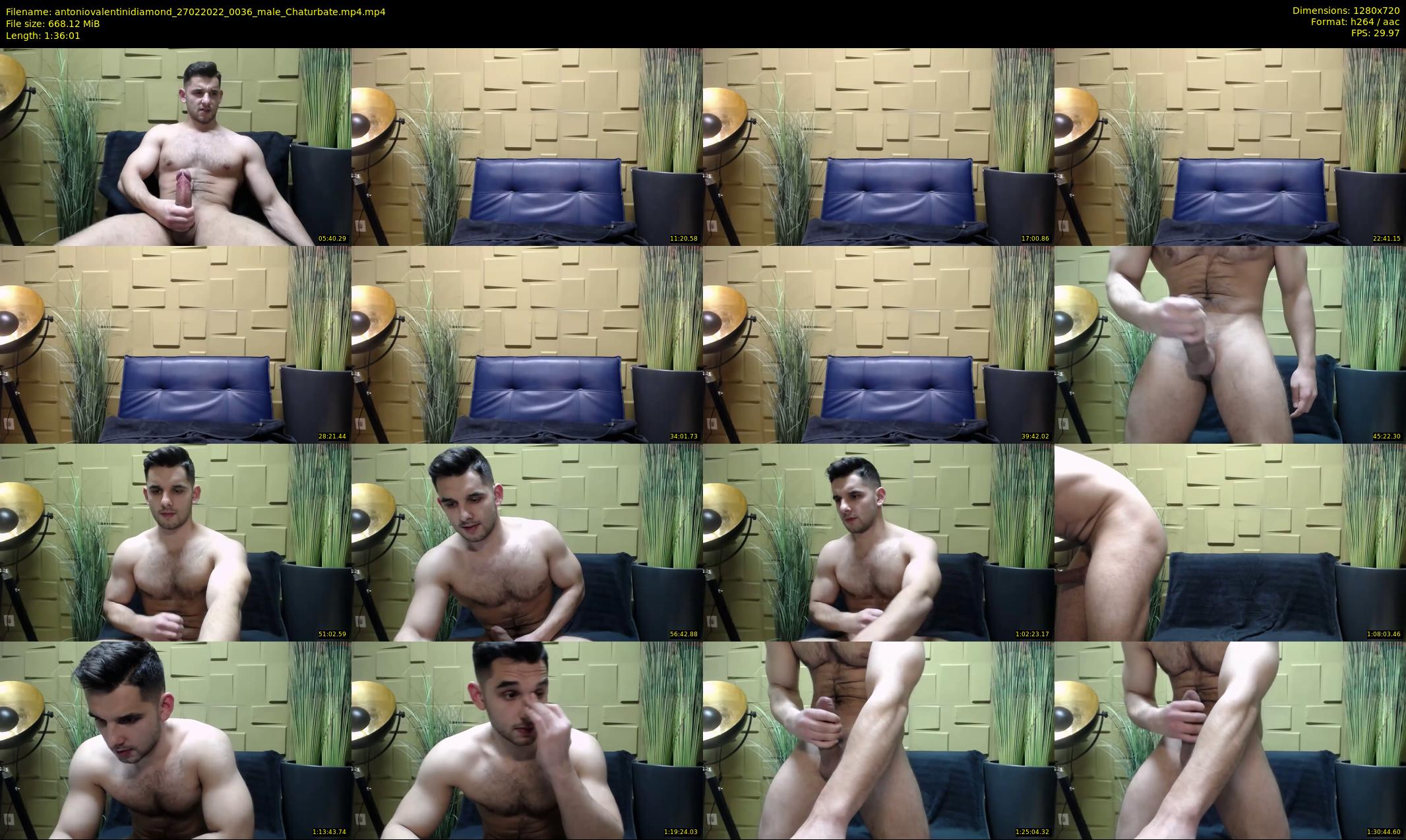 antoniovalentinidiamond — 97 minute Chaturbate male cam show recording, 720p, Feb 27, 2022