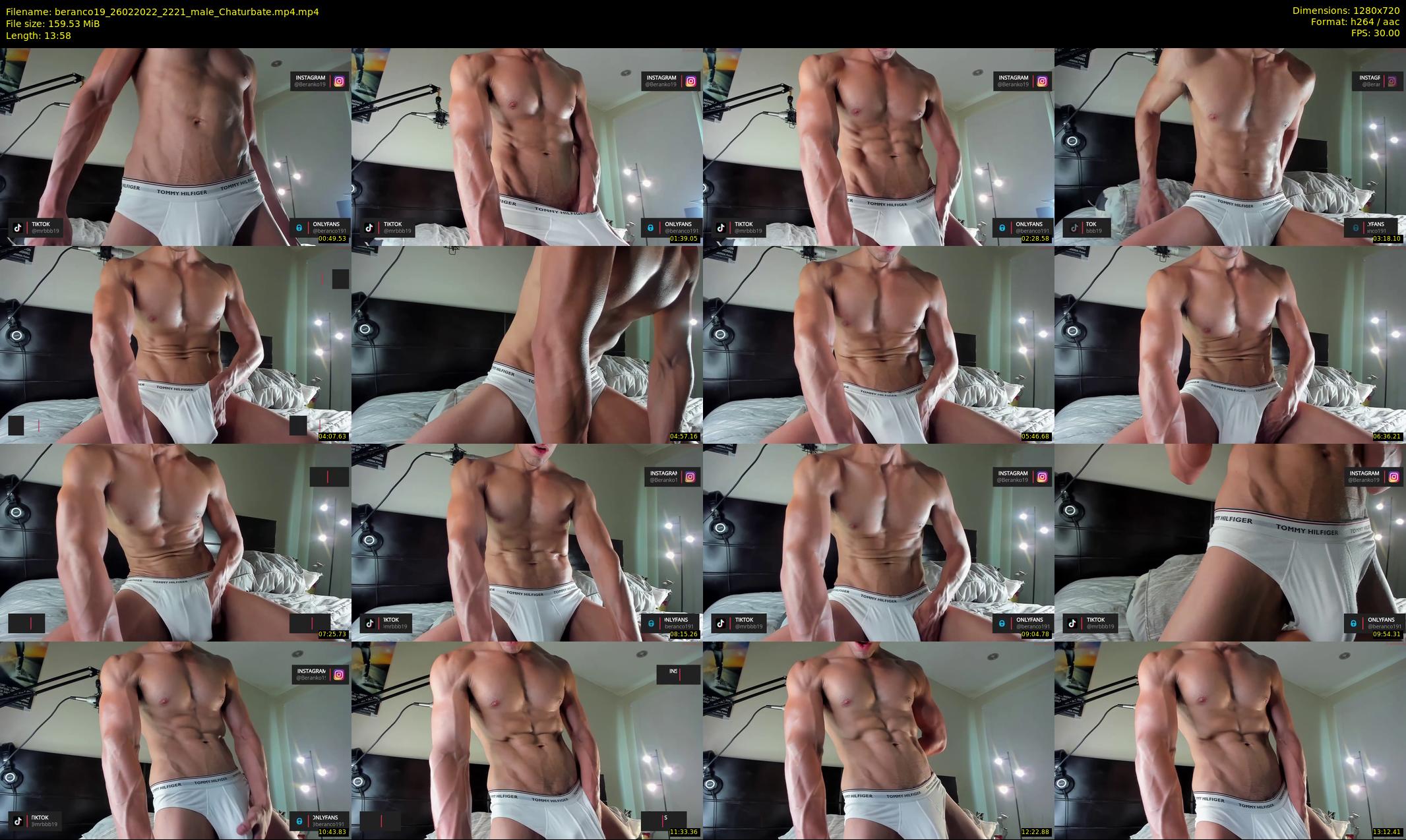beranco19 — 14 minute Chaturbate male cam show recording, 720p, Feb 26, 2022