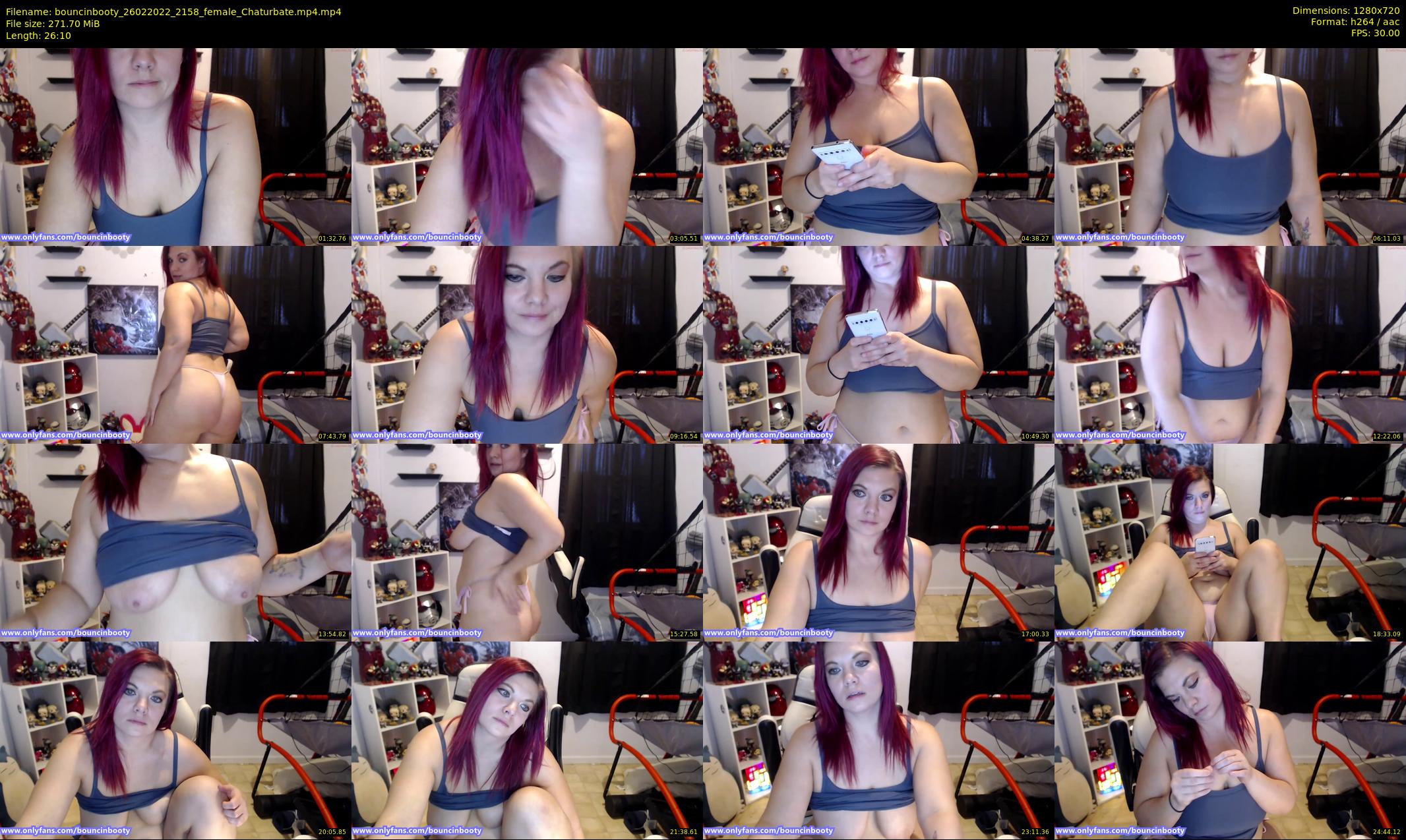 bouncinbooty — 27 minute Chaturbate female cam show recording, 720p, Feb 26, 2022