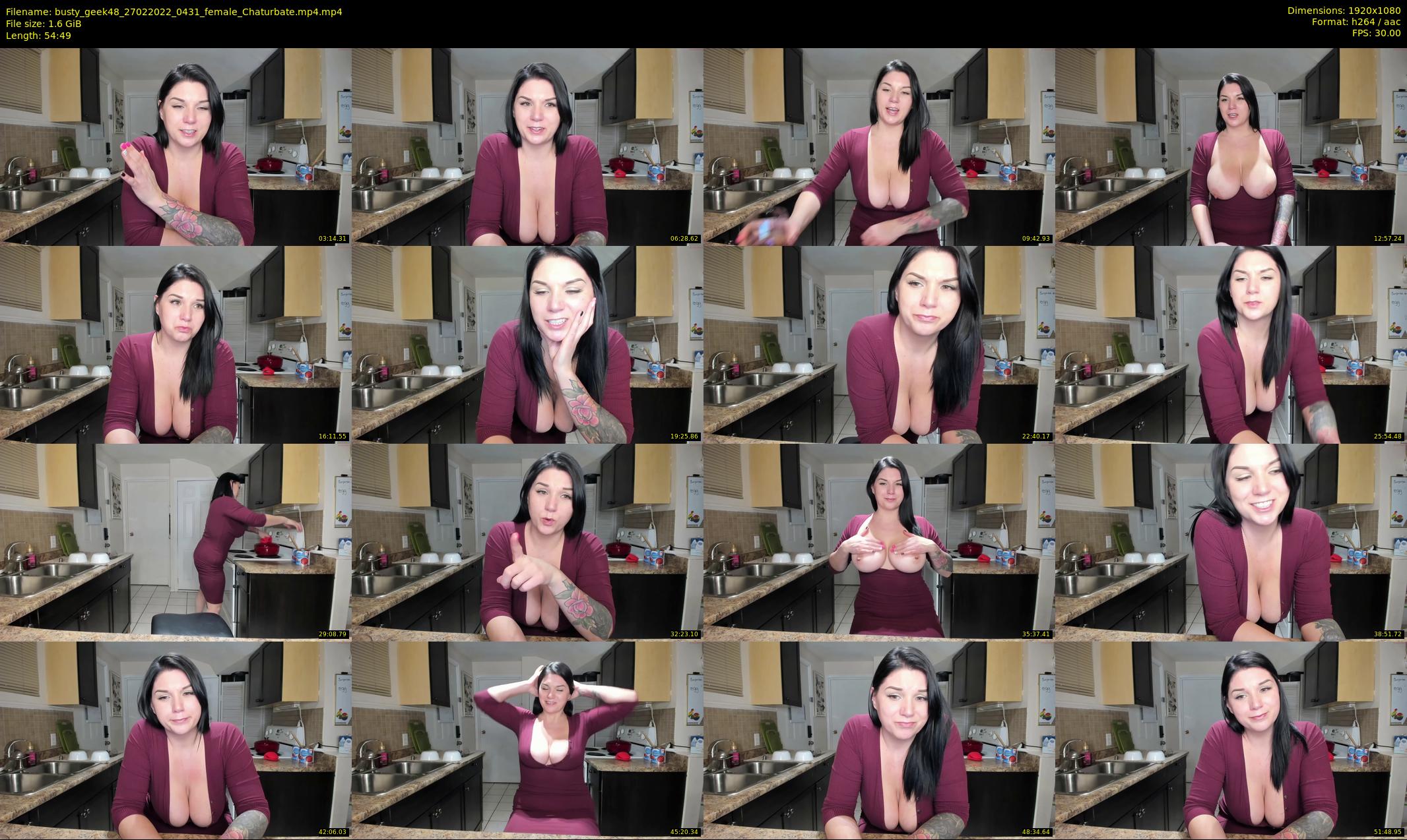 busty_geek48 — 55 minute Chaturbate female cam show recording, 1080p, Feb 27, 2022