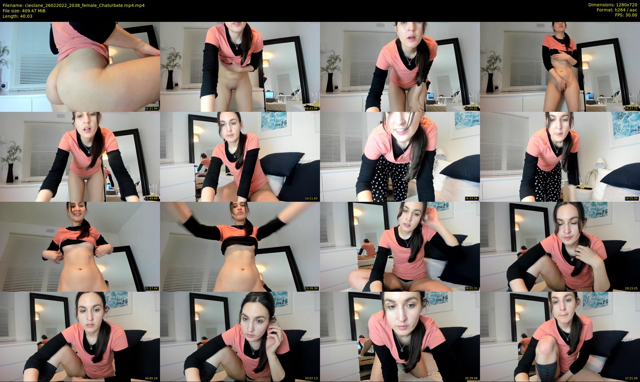 cleolane — 41 minute Chaturbate female cam show recording, 720p, Feb 26, 2022