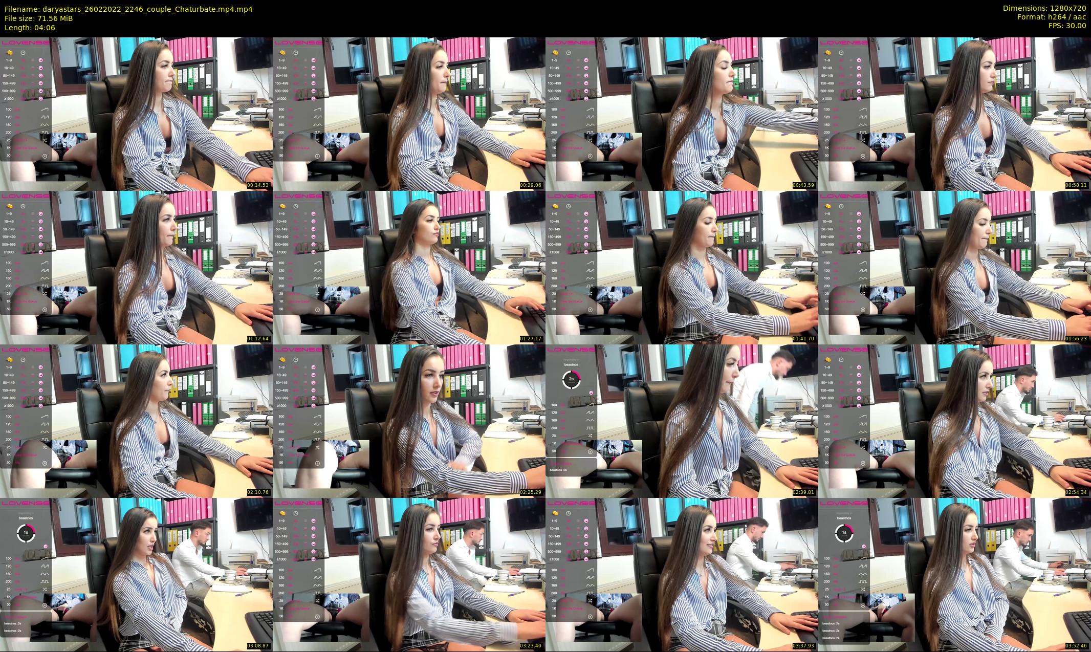 daryastars — 5 minute Chaturbate couple cam show recording, 720p, Feb 26, 2022
