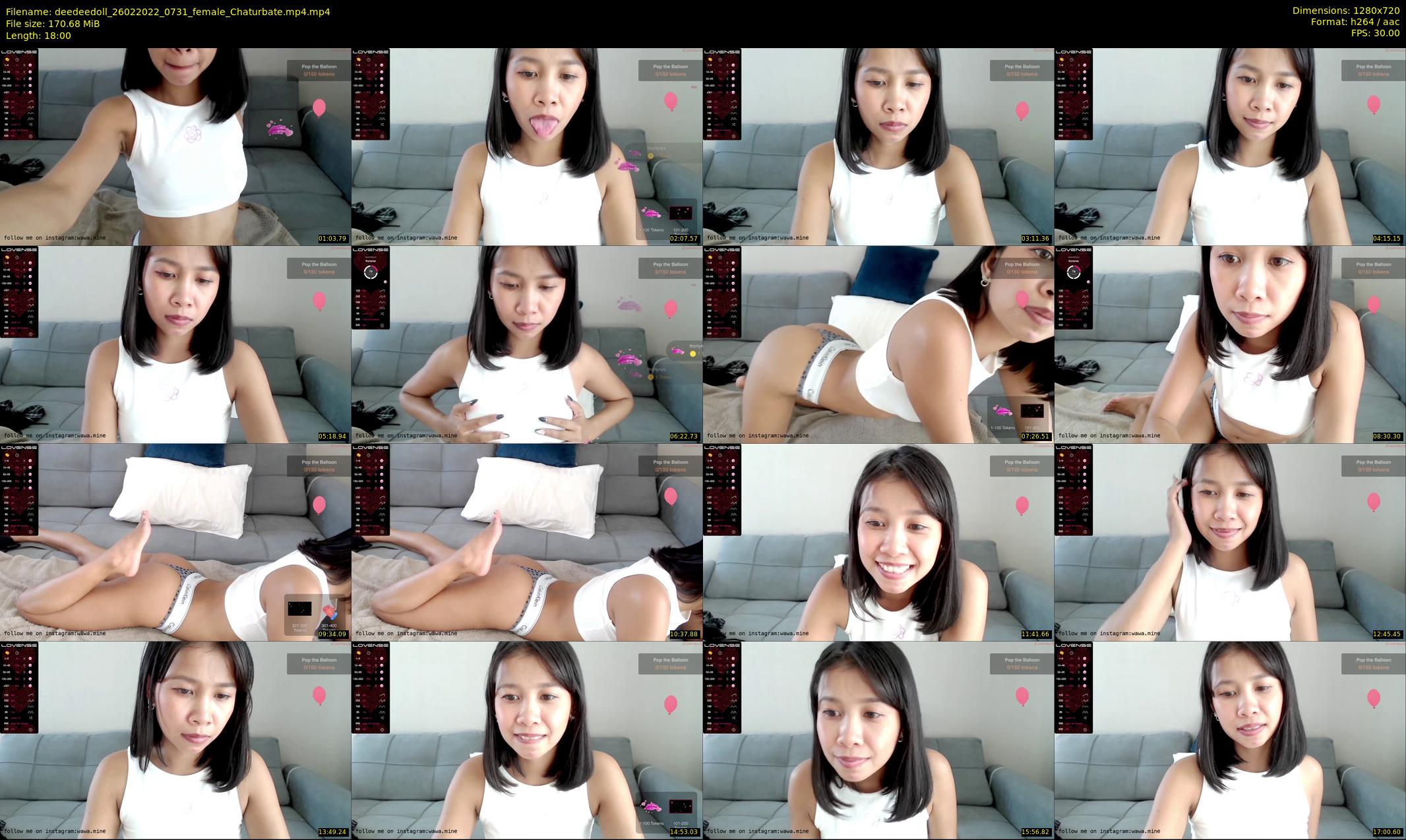 deedeedoll — 18 minute Chaturbate female cam show recording, 720p, Feb 26, 2022