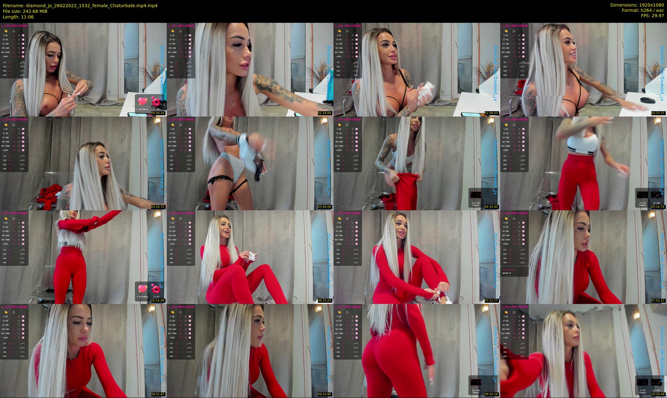 diamond_jo — 12 minute Chaturbate female cam show recording, 1080p, Feb 26, 2022