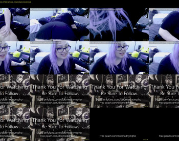 doomednympho — 12 minute Chaturbate female cam show recording, 1080p, Feb 26, 2022